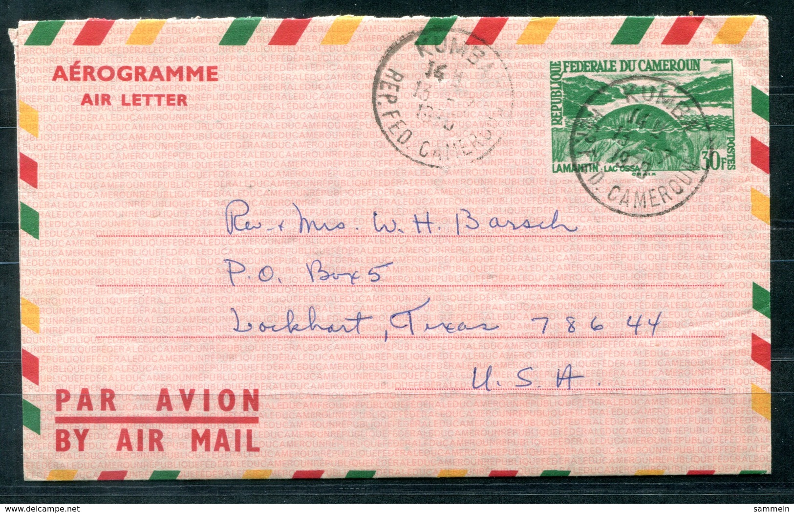 4477 - KAMERUN / CAMEROUN - Aerogramme LF 4 In Die USA - Kamerun (1960-...)