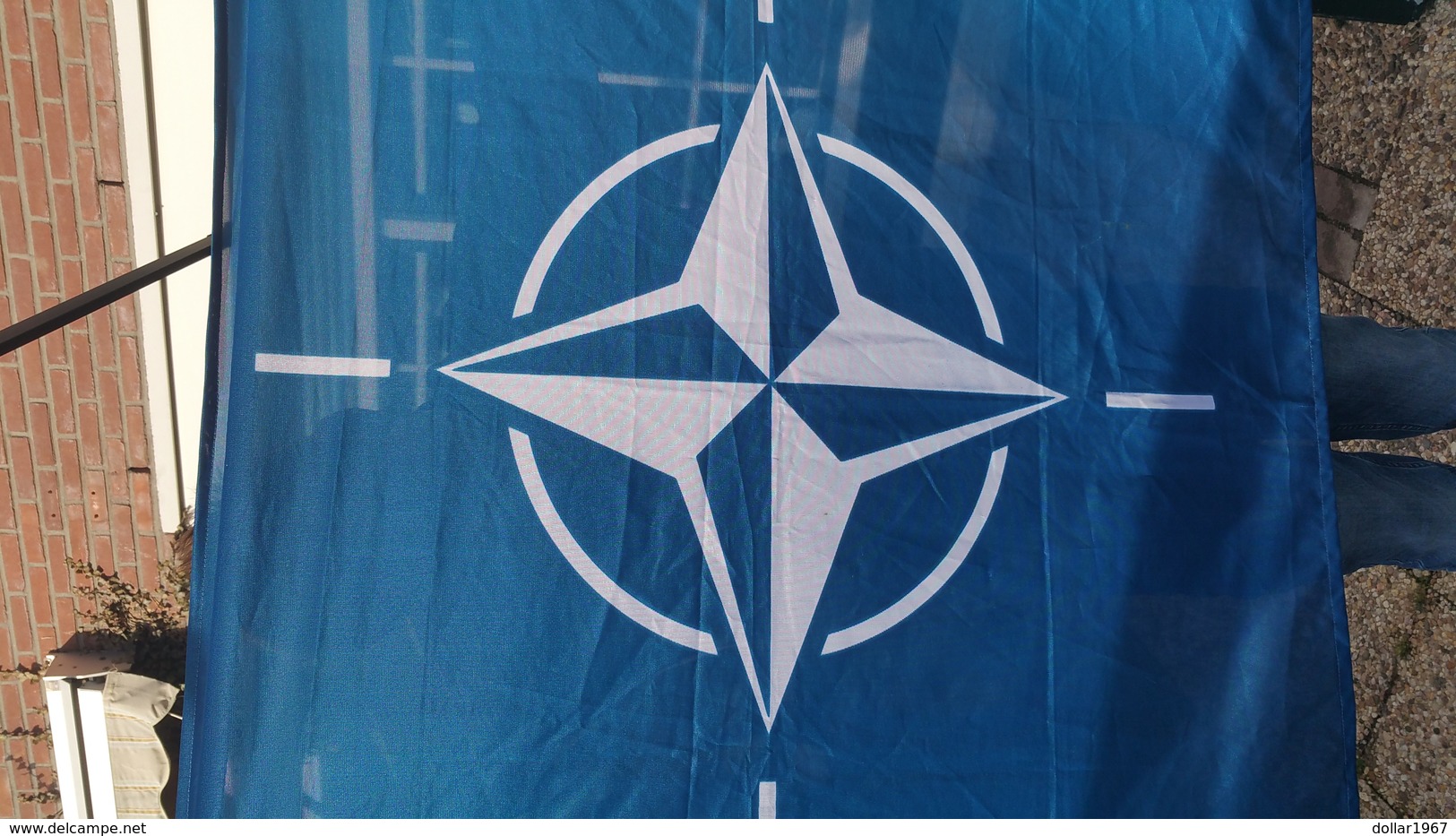 Vlag Van De Noord-Atlantische Verdragsorganisatie - NAVO -2 Foto"s For Condition( Originaal) - Flags