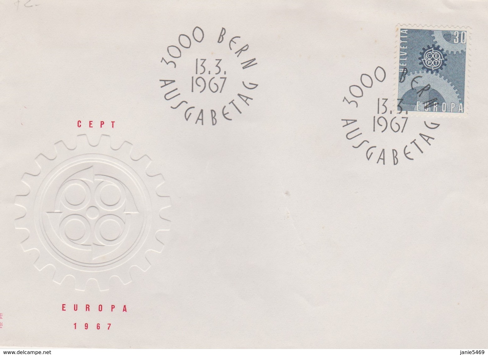 Switzerland 1967 Europa 30c FDC - FDC