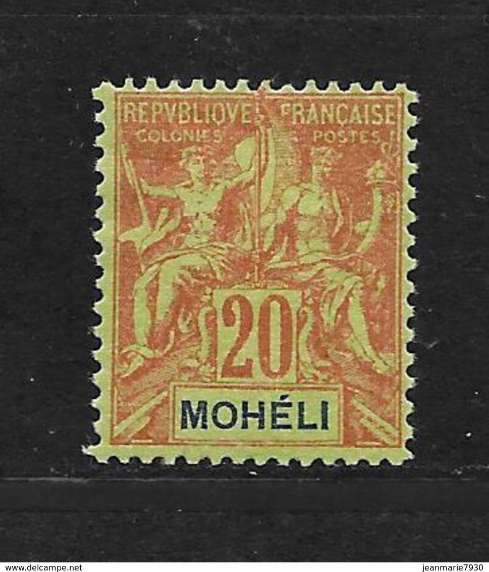 MOHELI TYPE GROUPE N° 6 NEUF * - COTE = 14.50 € - Unused Stamps