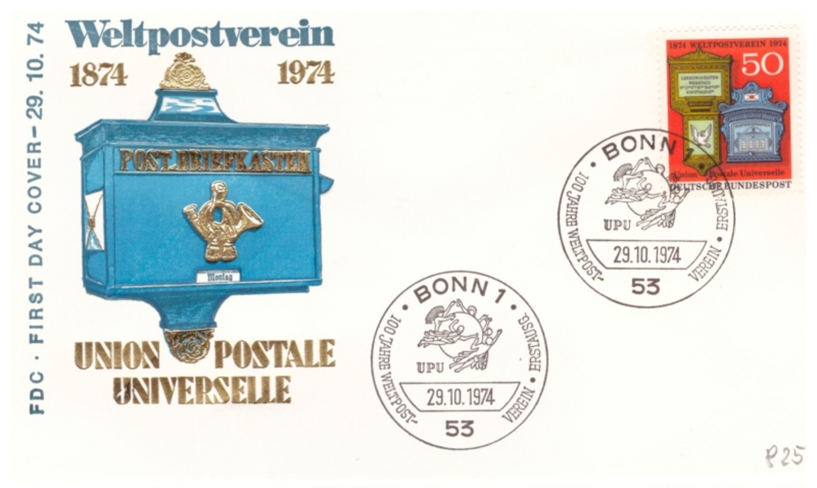 Bund -  FDC, 1974, Nr. 825 - Sonstige & Ohne Zuordnung