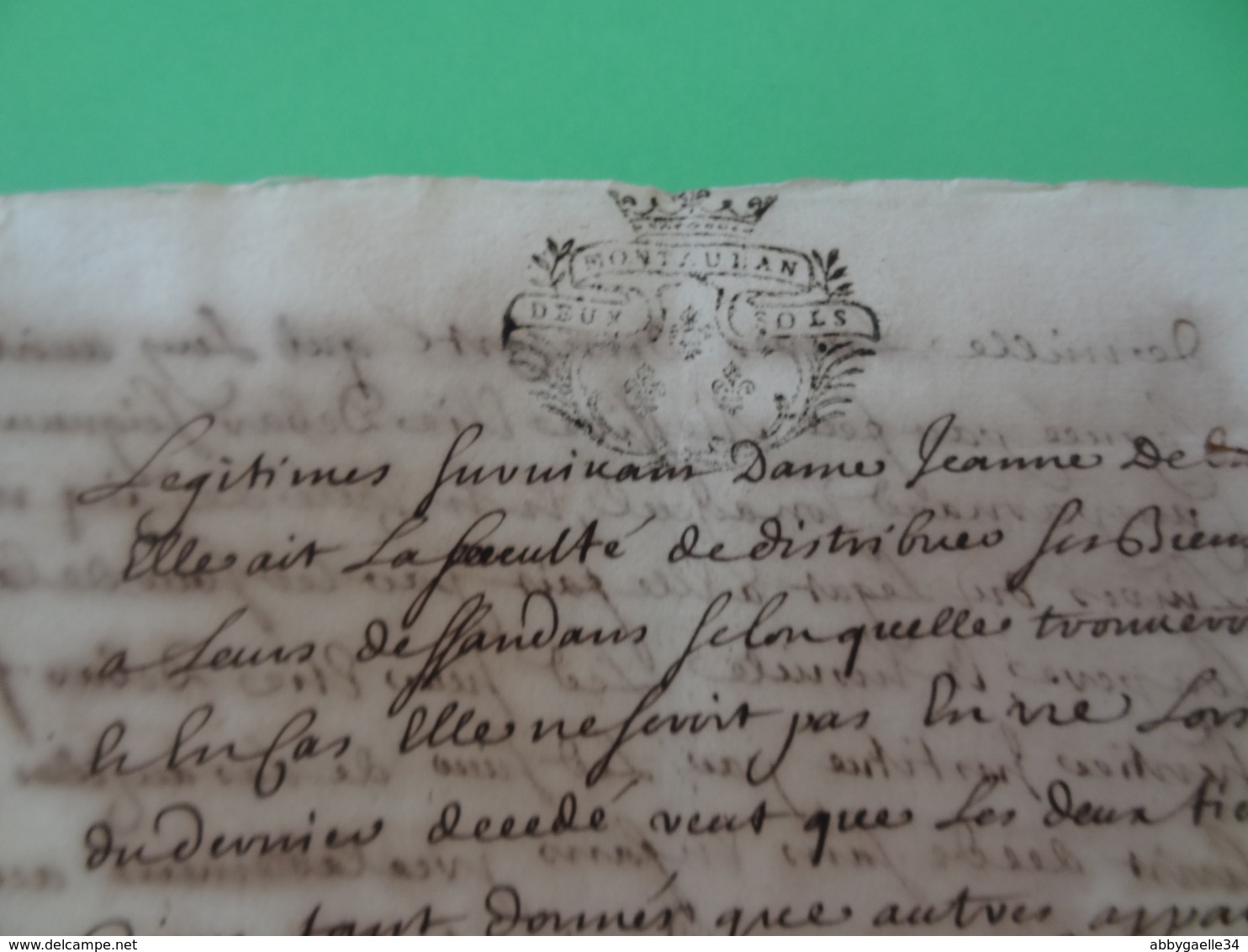 9 Mars 1702 Généralité De Montauban (Tarn-et-Garonne) Important Manuscrit De 7x 2 Sols Soit 14 Sols. - Cachets Généralité