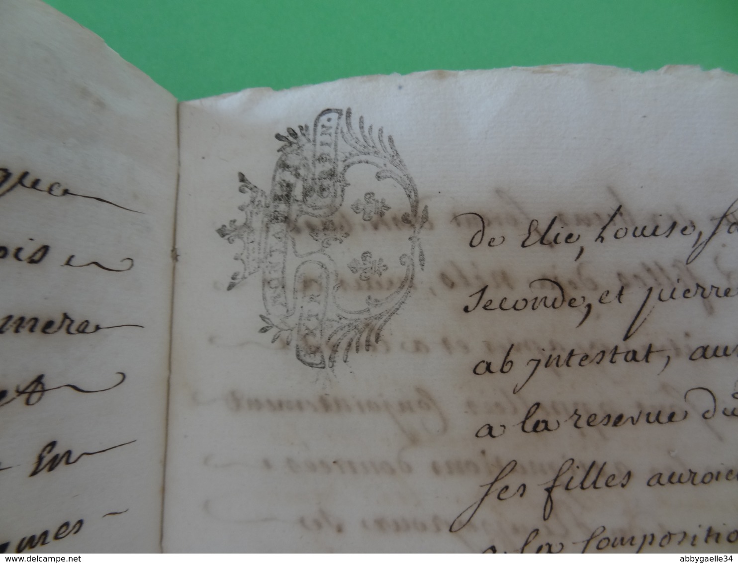 9 mars 1702 Généralité de Montauban (Tarn-et-Garonne) Important manuscrit de 7x 2 sols soit 14 sols.