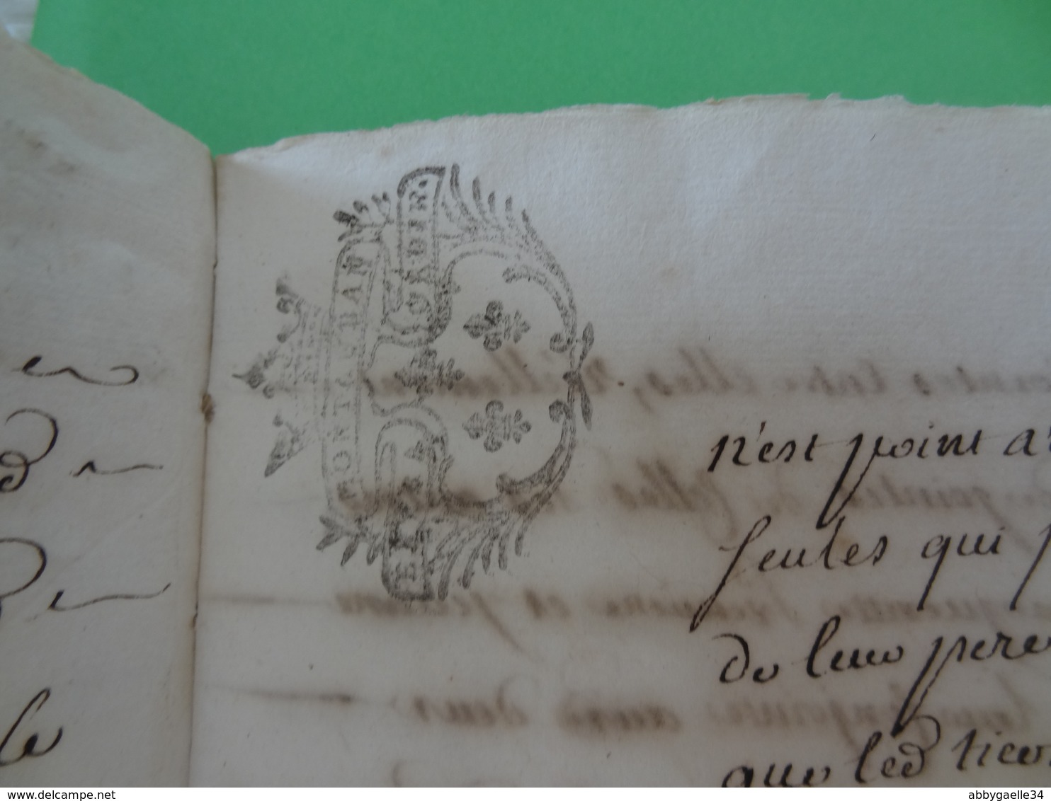 9 mars 1702 Généralité de Montauban (Tarn-et-Garonne) Important manuscrit de 7x 2 sols soit 14 sols.