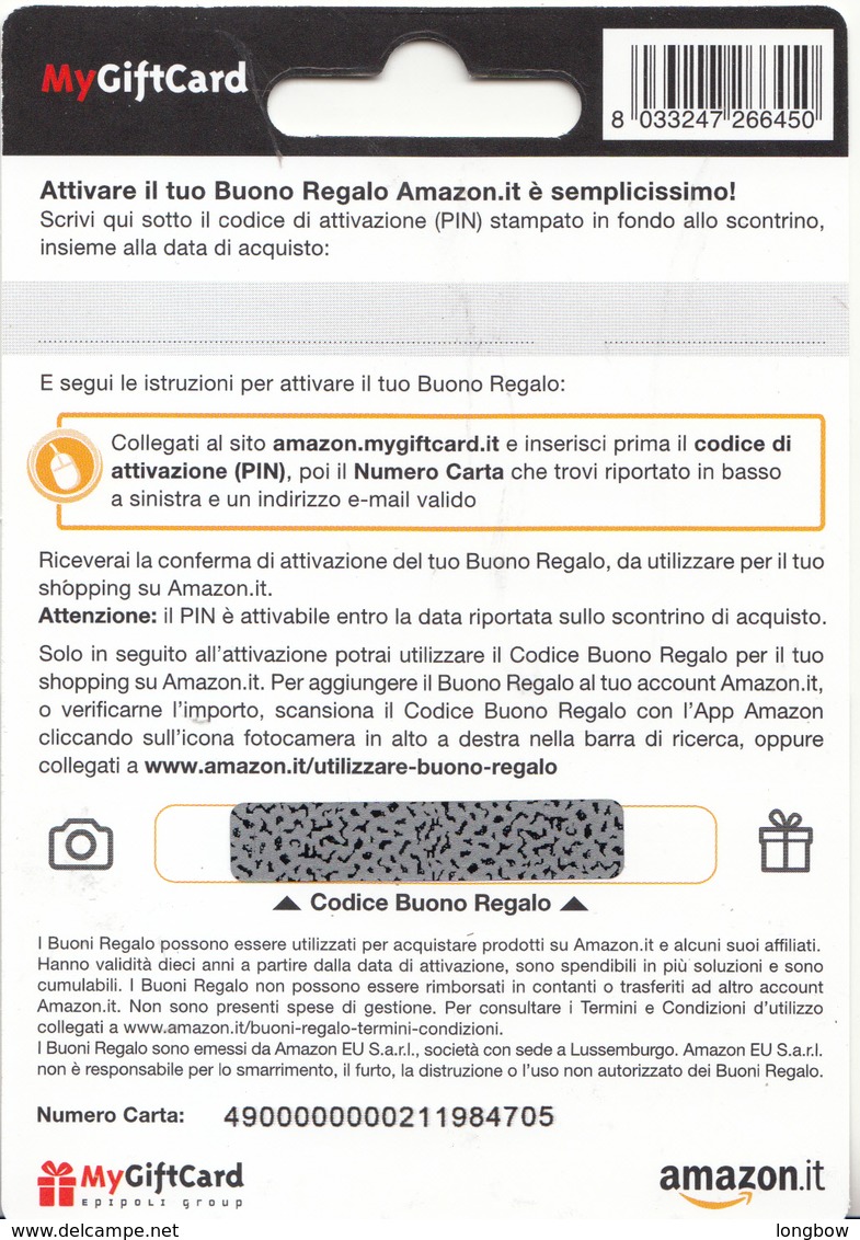 Gift Card Italy Amazon (25) - Gift Cards