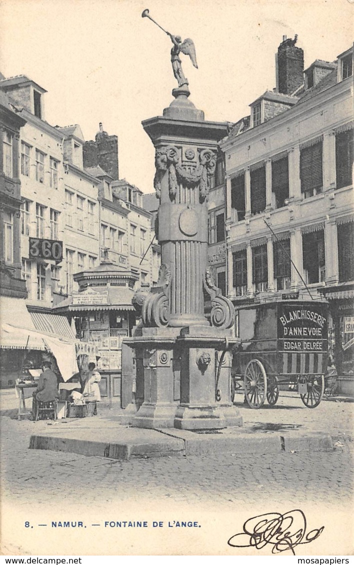 Namur - Animée, Attelage (Blanchisserie D'Annevoie) - Fontaine De L'Ange - Namen