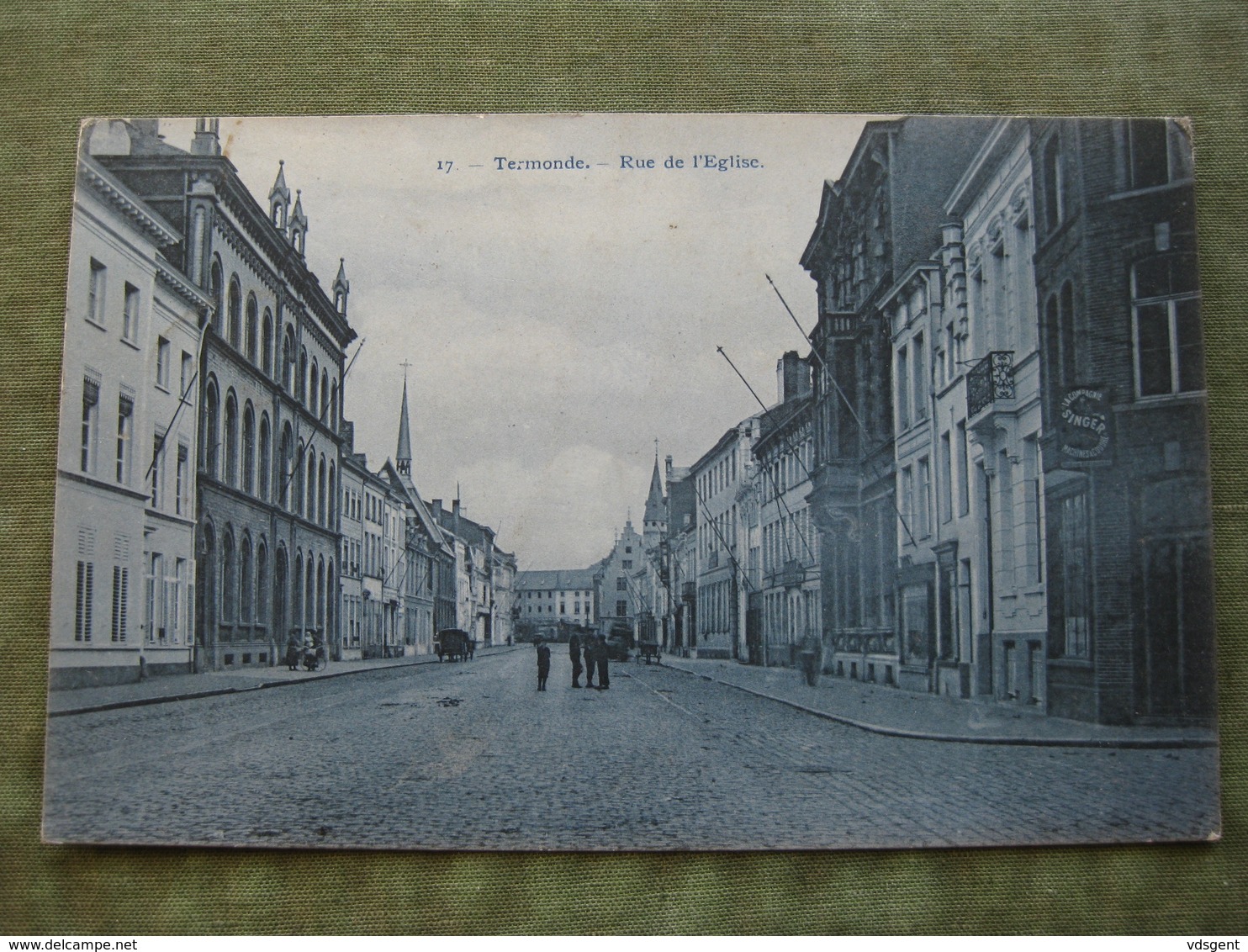 DENDERMONDE - RUE DE L'EGLISE 1914 ( Scan Recto/verso ) - Dendermonde