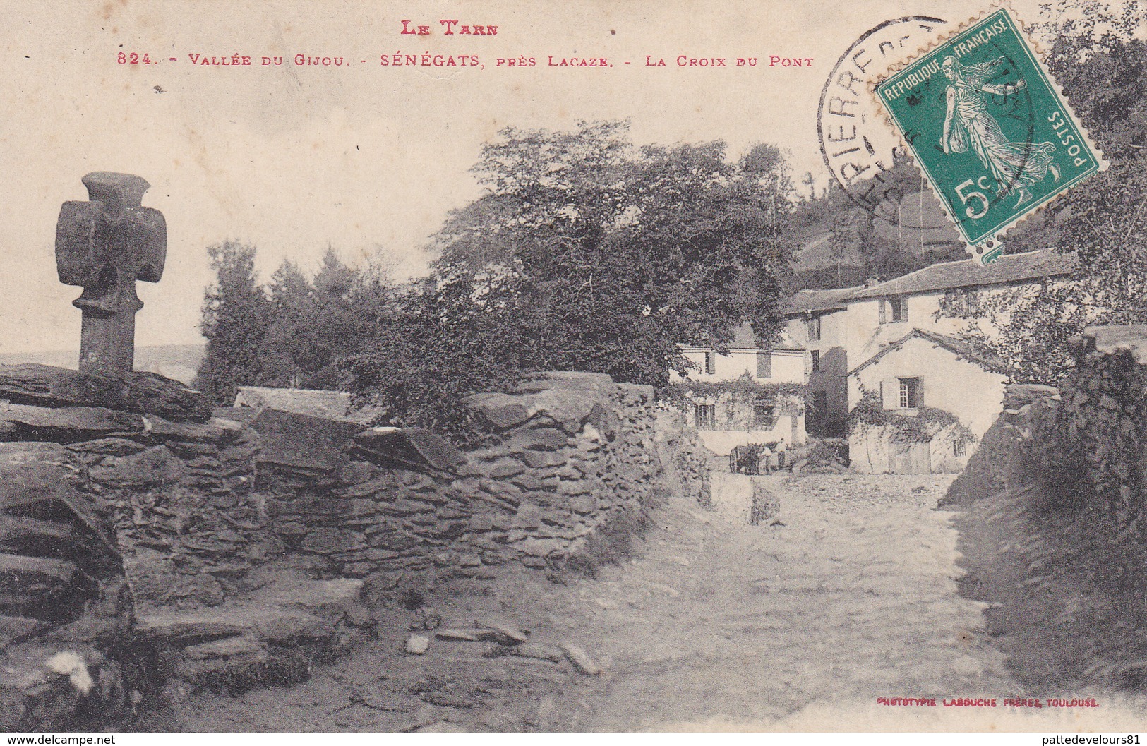 CPA (81) SENEGATS Près LACAZE La Croix Du Pont  (2 Scans) - Altri & Non Classificati