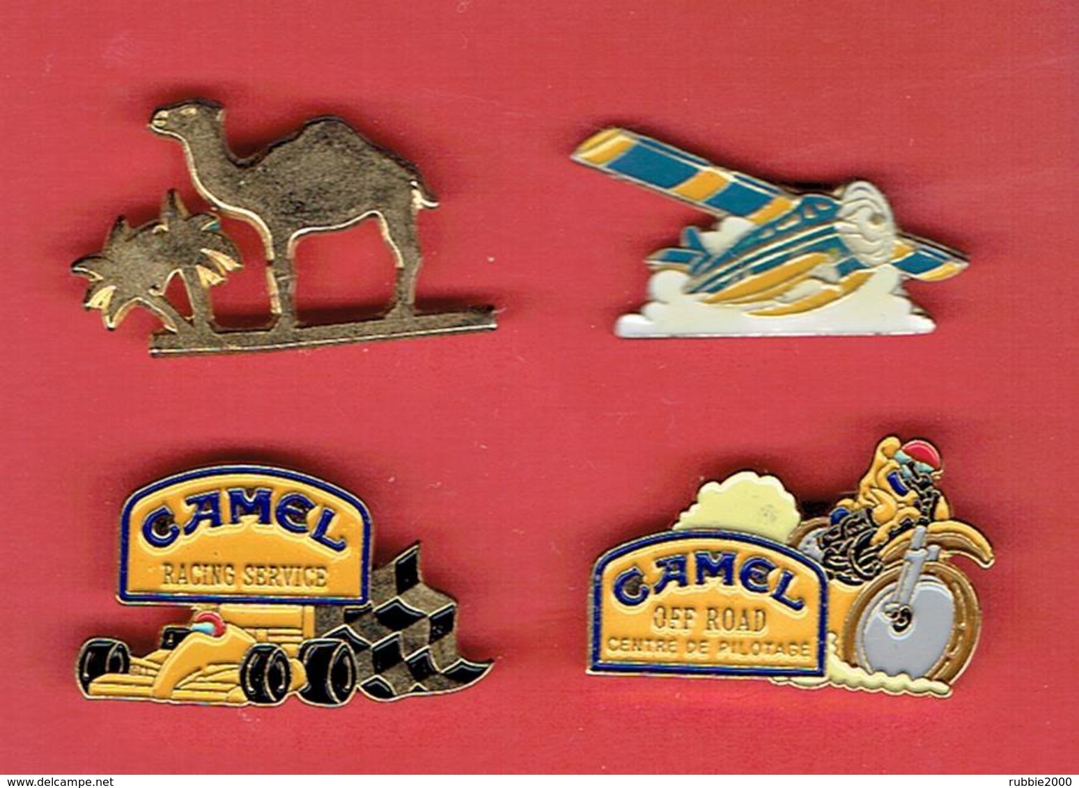 CIGARETTES CAMEL LOT DE 4 PINS TABAC - Advertising Items