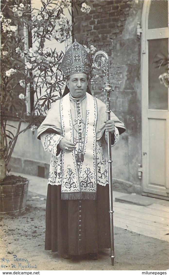 03 ALLIER Carte Postale Photo Scharlowsky Monseigneur Penon évêque De MOULINS En Grande Tenue - Moulins