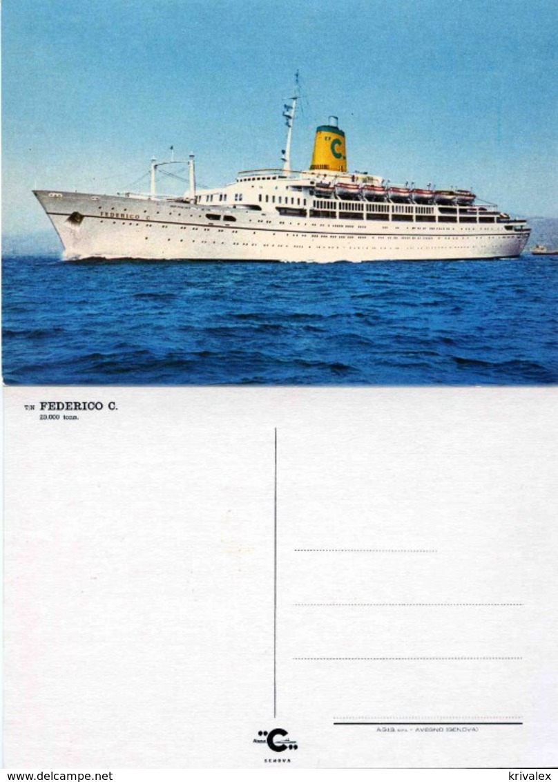 Ship Postcards - Passenger   Ship : " Frederico C    " Variant  Read Description - Other & Unclassified