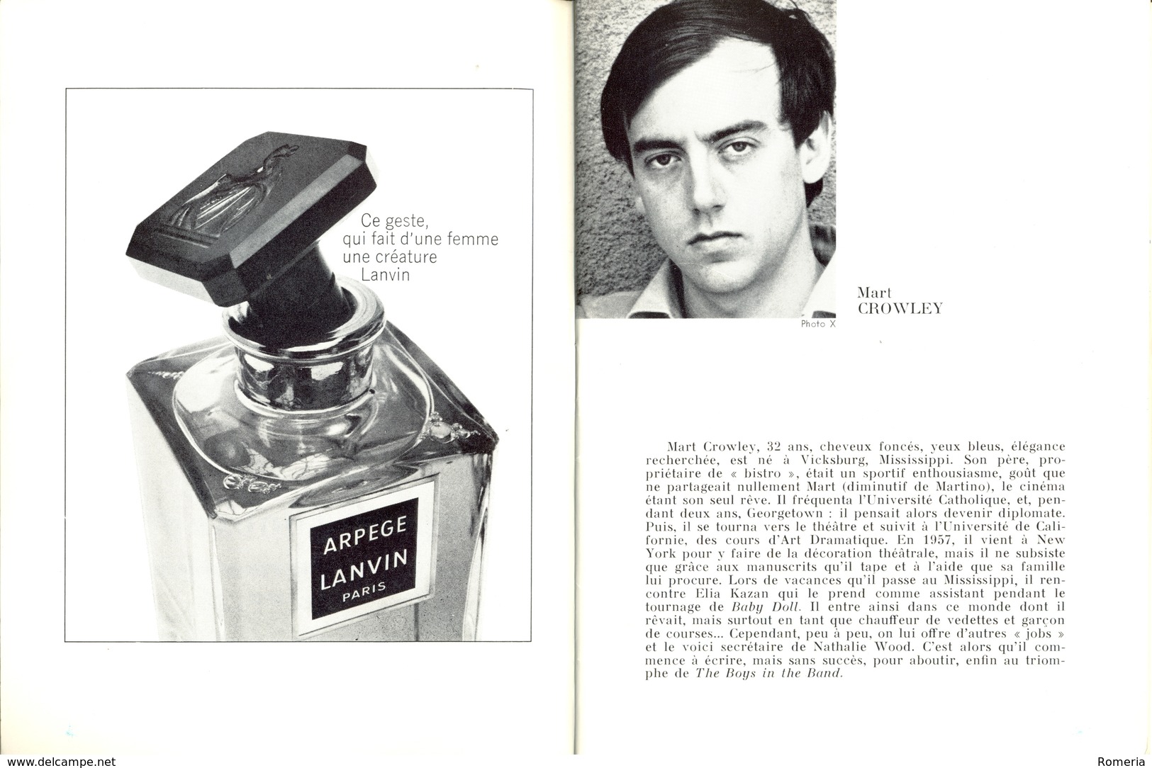 Octobre 1969 - Programme Théâtre Edouard VII - "Les Garçons De La Bande" - Représentation Du 4 Octobre 1969 - - Programs