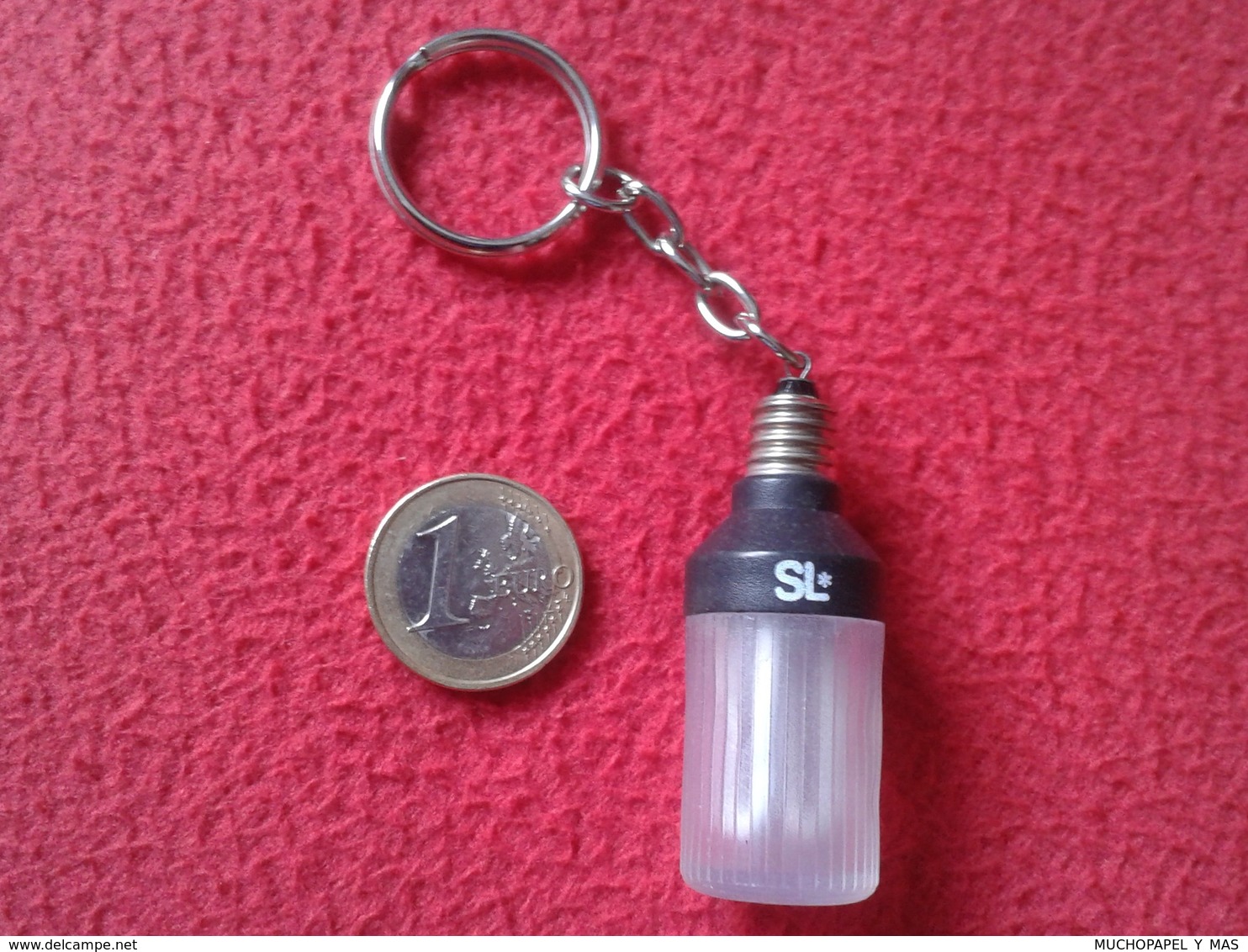 LLAVERO KEYRING KEYCHAIN PORTE-CLÉS LIGHTBULB BOMBILLA LAMPE AMPOULE LUZ ENERGÍA LIGHT BULB BOMBILLAS PHILIPS VER FOTOS - Otros & Sin Clasificación