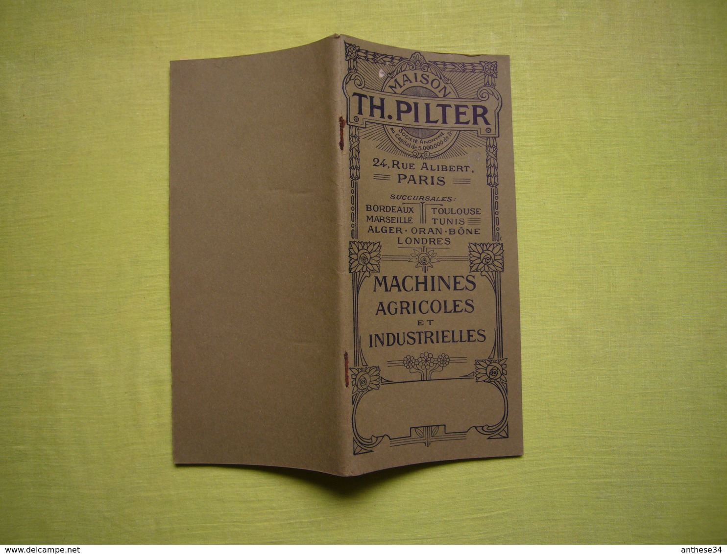 Catalogue Pub Et Tarifs 1911 Illustré Machines Agricoles Et Industrielles TH. Pilter à Paris 96 Pages - Werbung