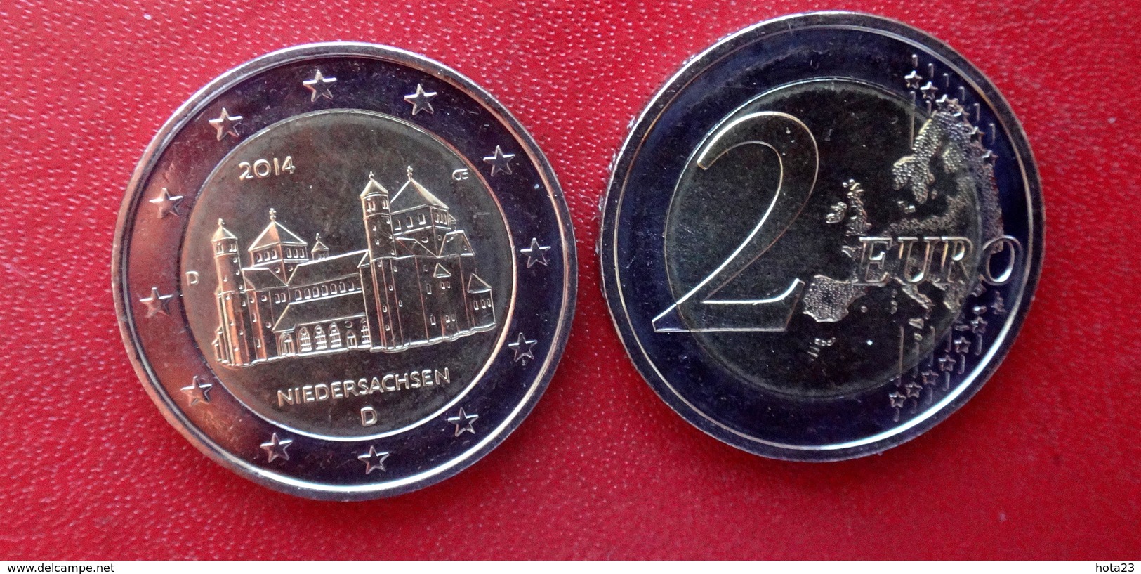 2 Euro Comemorativ Coin Germany 2014 Niedersachsen "D" Castle Unc. - Duitsland