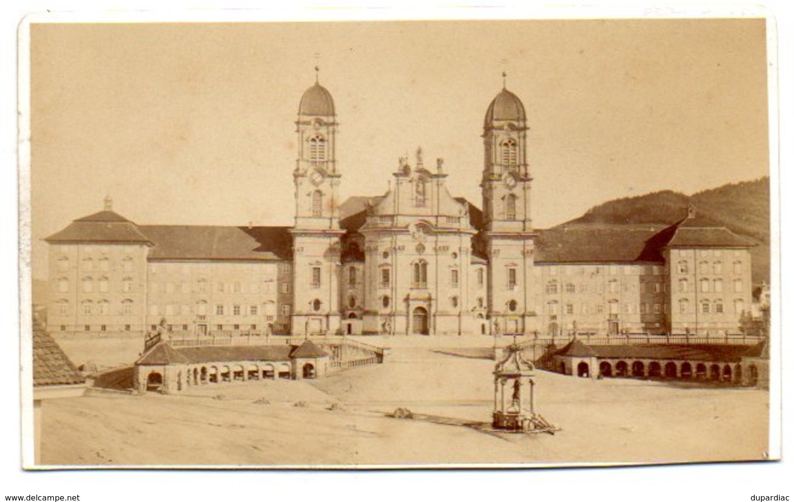 SUISSE - EINSIEDELN : PHOTO Albuminée, Contrecollée Sur Carton Fort, Datée 15 Août 1875, Très Bon état. - Anciennes (Av. 1900)