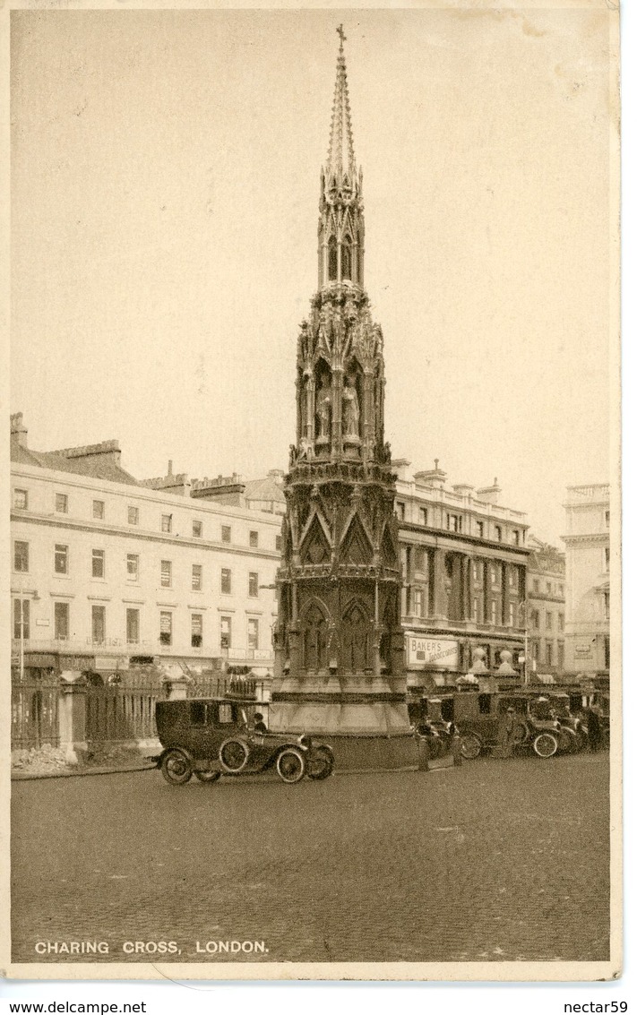 CPA England London Charing Cross 1927, Old Cars. - Other & Unclassified