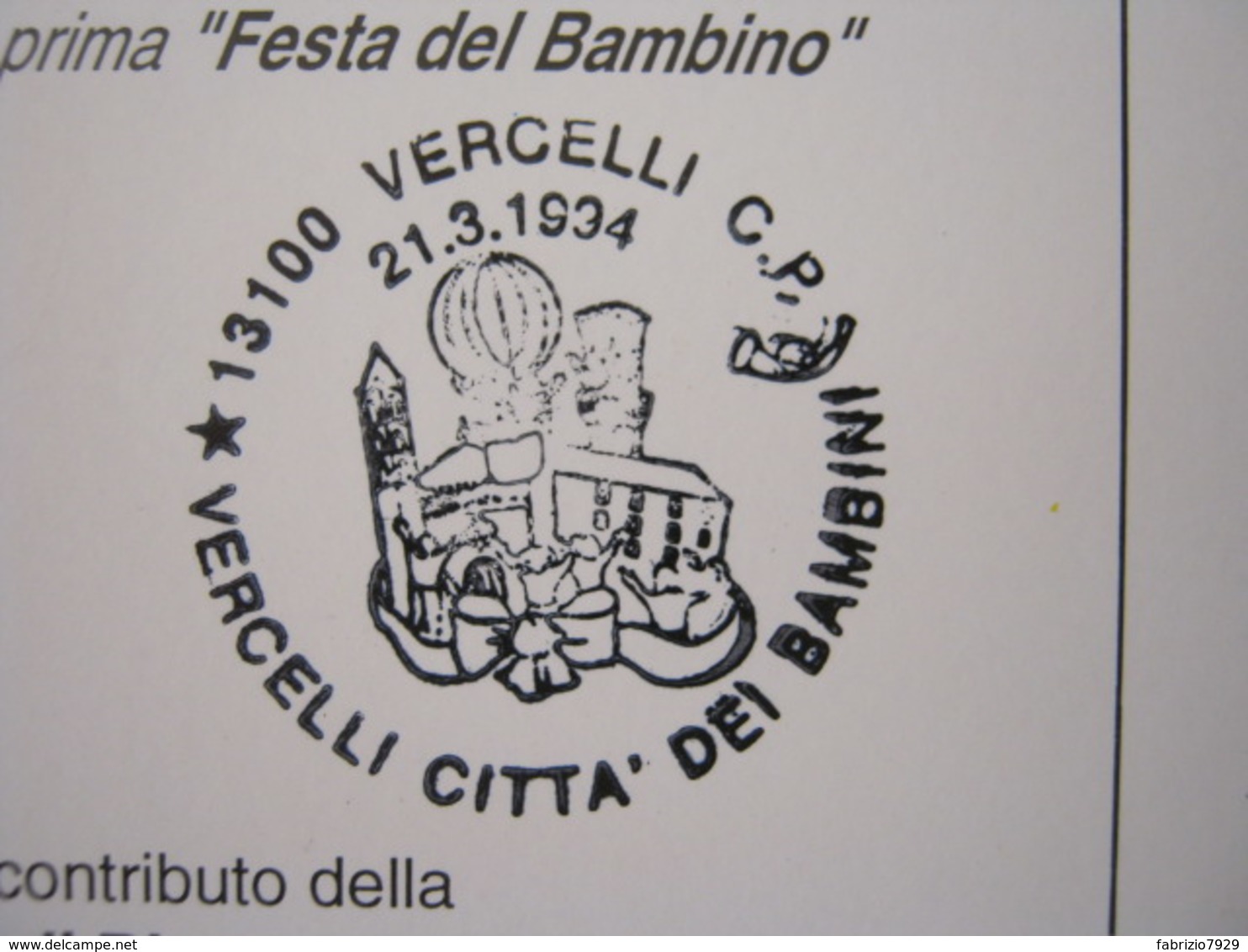 A.09 ITALIA ANNULLO - 1994 VERCELLI CITTA' DELLE BAMBINE E DEI BAMBINI MONGOLFIERA KORCZAK - Mongolfiere