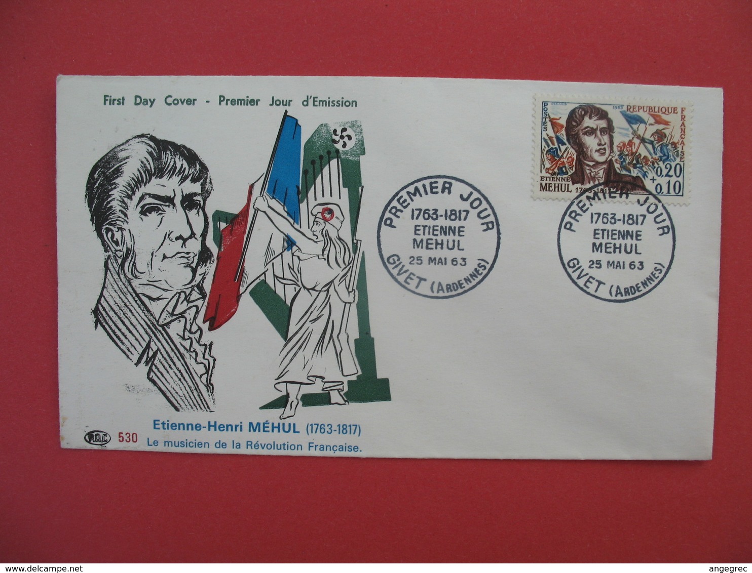 FDC 1963   Etienne-Henri Méhul   -  Cachet  Etienne-Henri Méhul  Givet     à Voir - 1960-1969