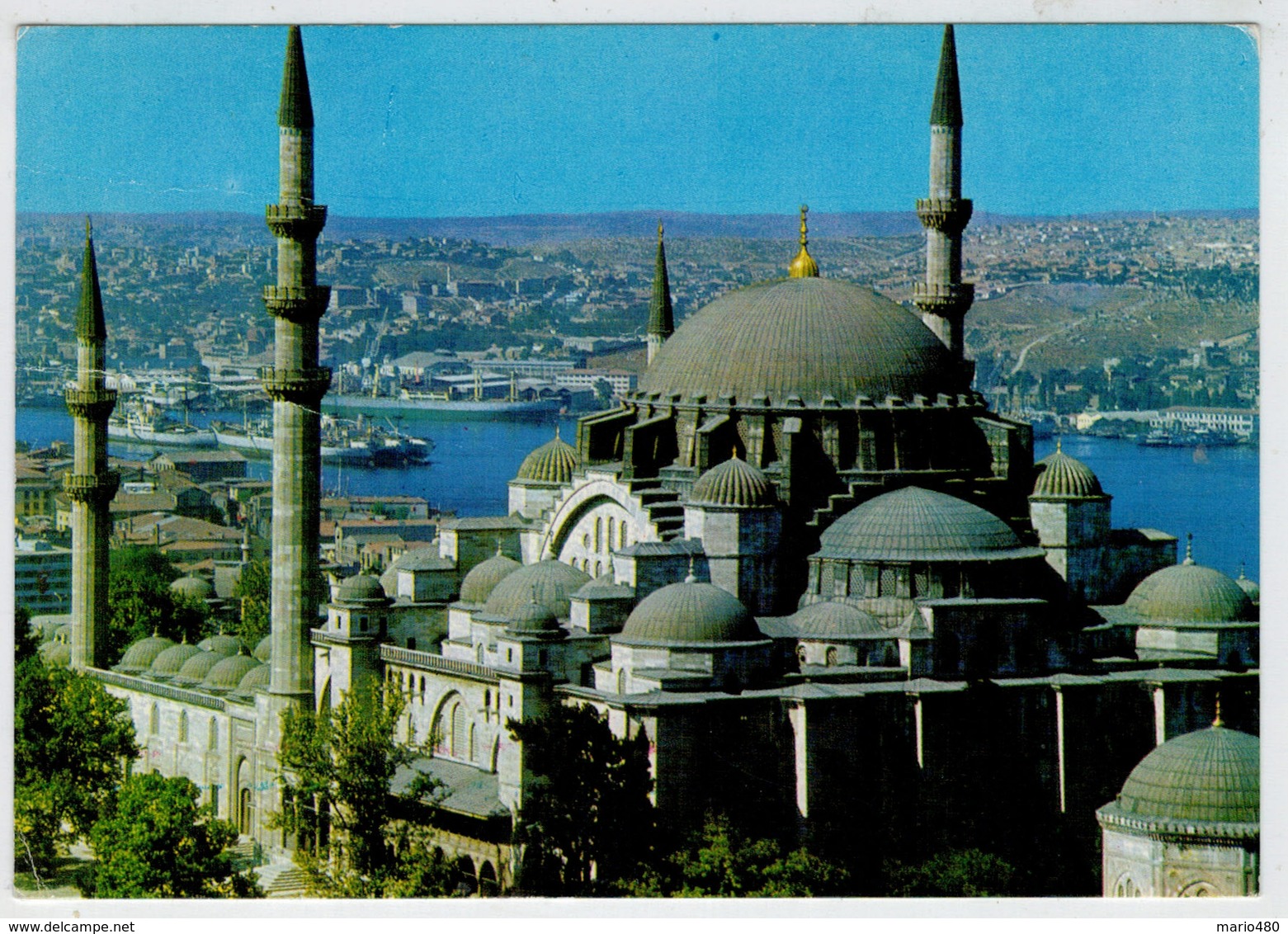 ISTAMBUL   SULEYMANIYE   CAMIL VE  HALIC      SULEYMANIYE MOSQUE AND "GOLDEN HORN"                  (VIAGGIATA) - Turchia