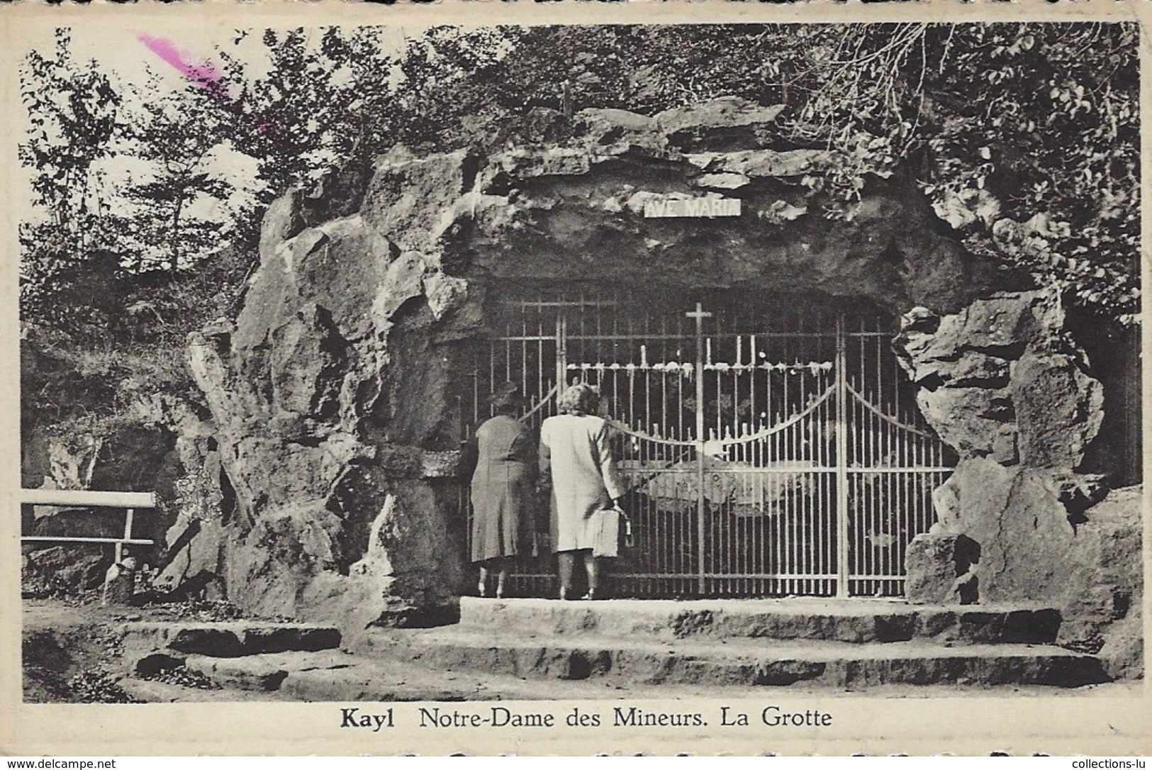 Kayl  -  Notre-Dame Des Mineures.  La Grotte  -  Edition: Eugène Bley  Kayl - Autres & Non Classés