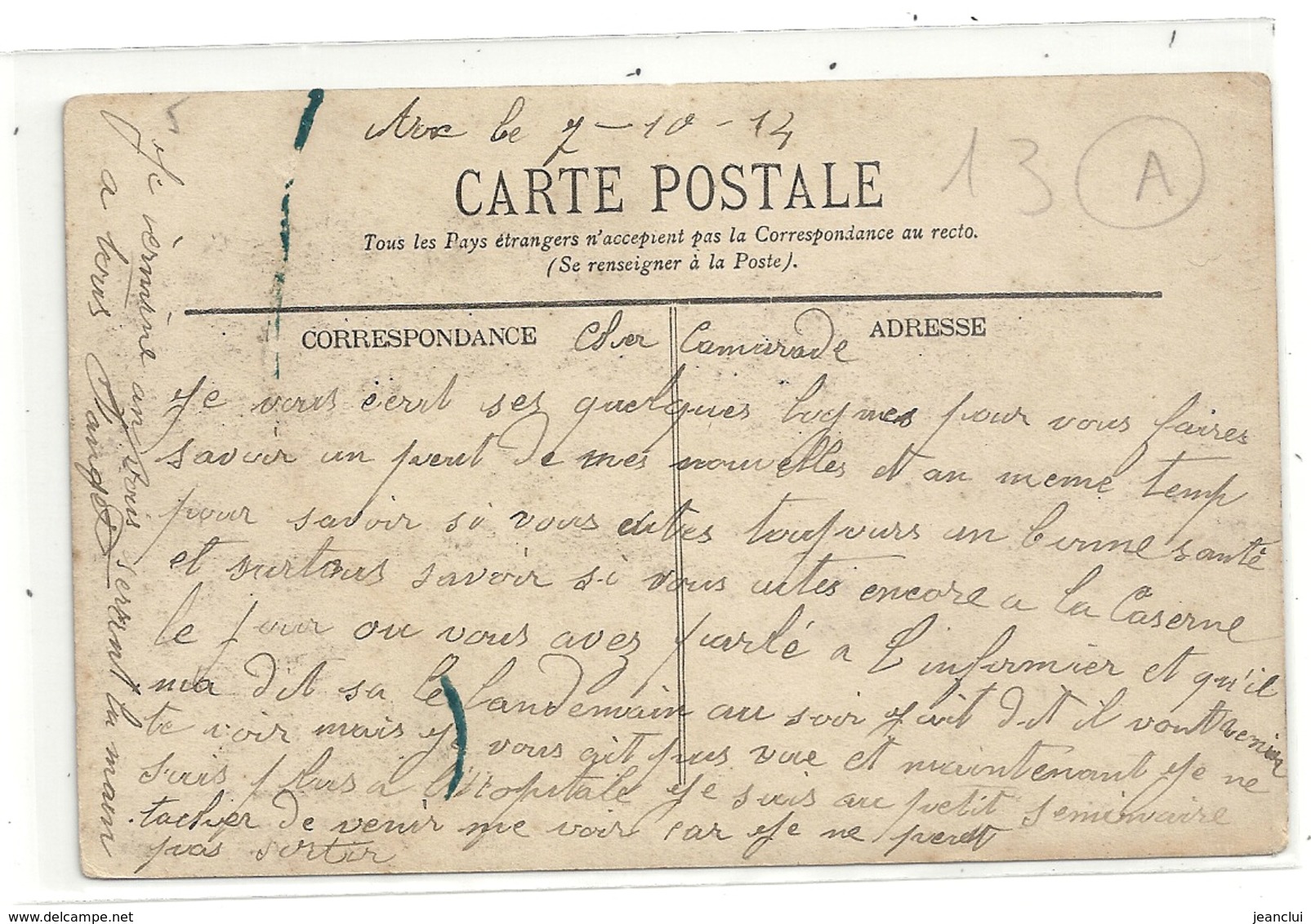 236. Environs D'AIX-EN-PROVENCE . SAINTE-VICTOIRE ET LE BARRAGE FRANCOIS ZOLA + CACHET MILITAIRE SUR RECTO. 7-10-1914 . - Autres & Non Classés