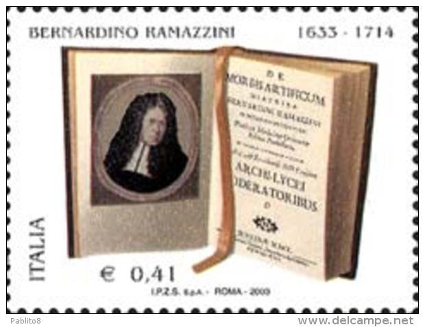 ITALIA REPUBBLICA ITALY REPUBLIC 2003 BERNARDINO RAMAZZINI MNH - 2001-10:  Nuovi
