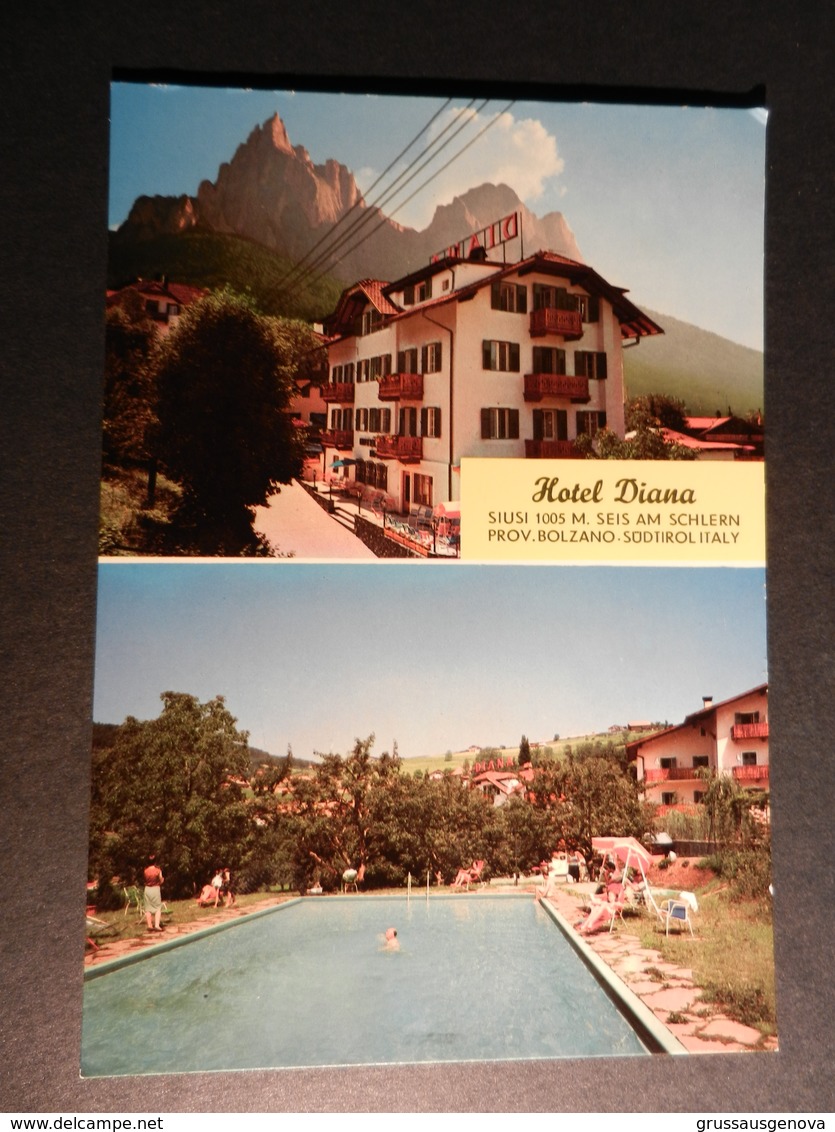 19882) BOLZANO SIUSI SEIS AM SCHLERN HOTEL DIANA NON VIAGGIATA - Bolzano