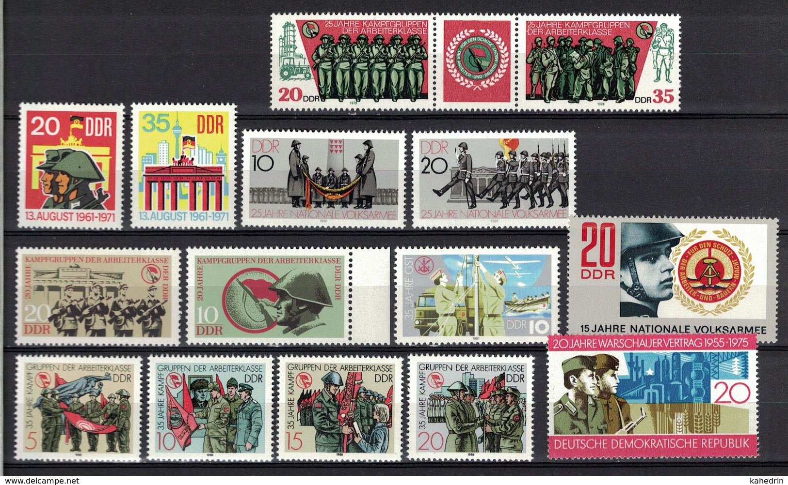 DDR Between 1971 - 1988, Soldier Soldat Army Armee **, MNH - Sonstige & Ohne Zuordnung