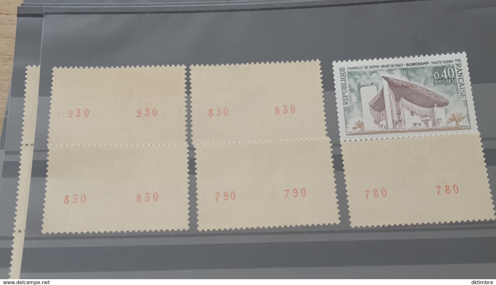 LOT 441115 TIMBRE DE FRANCE NEUF** LUXE NUMERO ROUGE - Collections