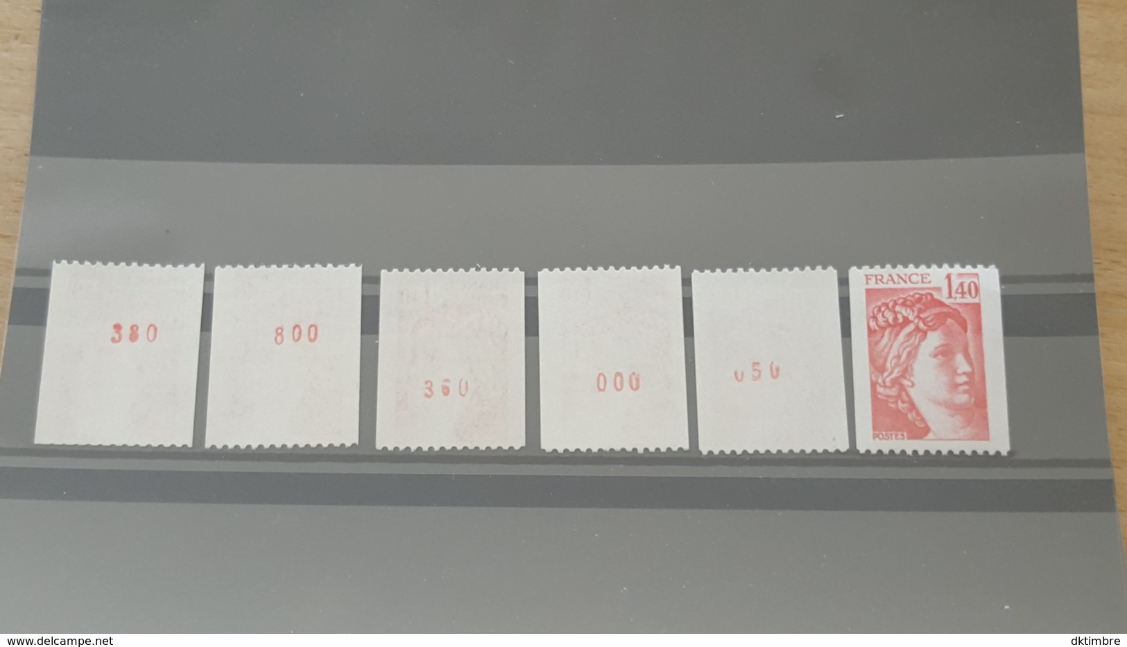 LOT 441142 TIMBRE DE FRANCE NEUF** LUXE NUMERO ROUGE - Sammlungen