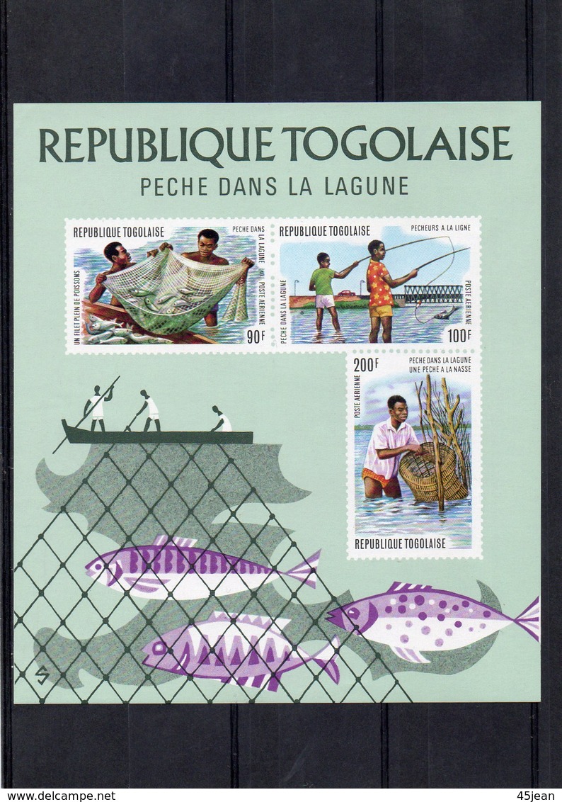 Togo Bloc Non Dentelé  MNH** "pêche Dans La Lagune" 02155 - Togo (1960-...)