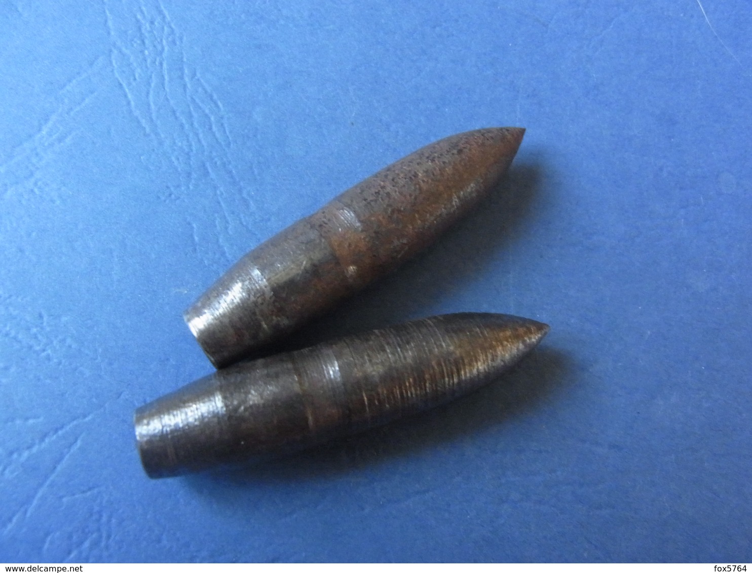 LOT 2 NOYAUX ACIER POUR BALLE PERFORANTE CALIBRE 50 / MITRAILLEUSE 12,7 MM / ORIGINAUX - Armes Neutralisées