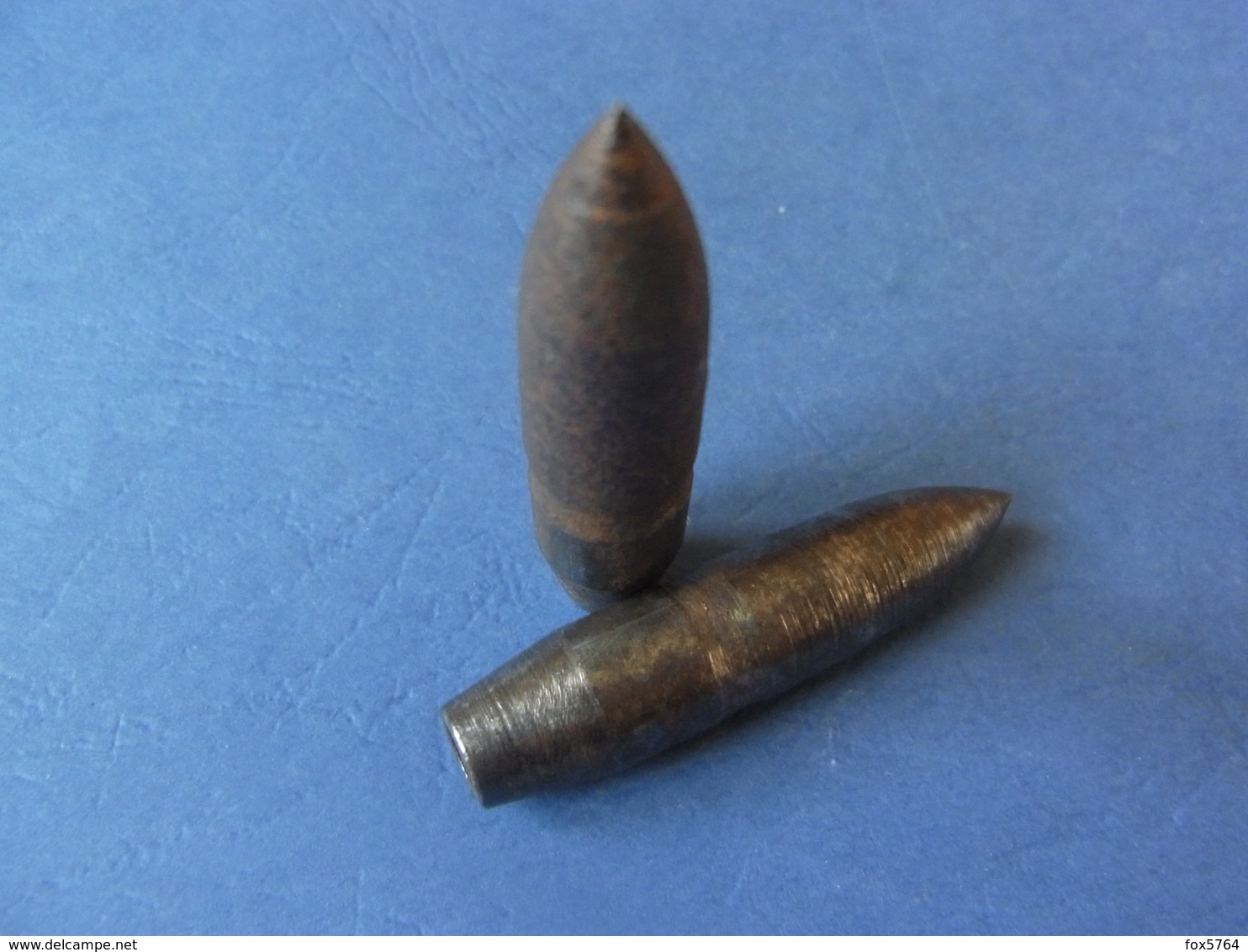 LOT 2 NOYAUX ACIER POUR BALLE PERFORANTE CALIBRE 50 / MITRAILLEUSE 12,7 MM / ORIGINAUX - Armes Neutralisées