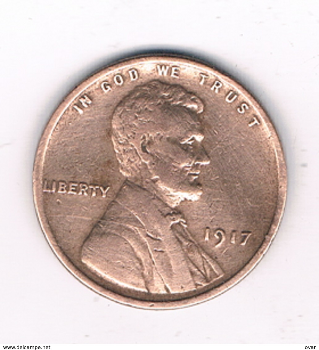 ONE  CENT 1917  USA /1374/ - 1909-1958: Lincoln, Wheat Ears Reverse