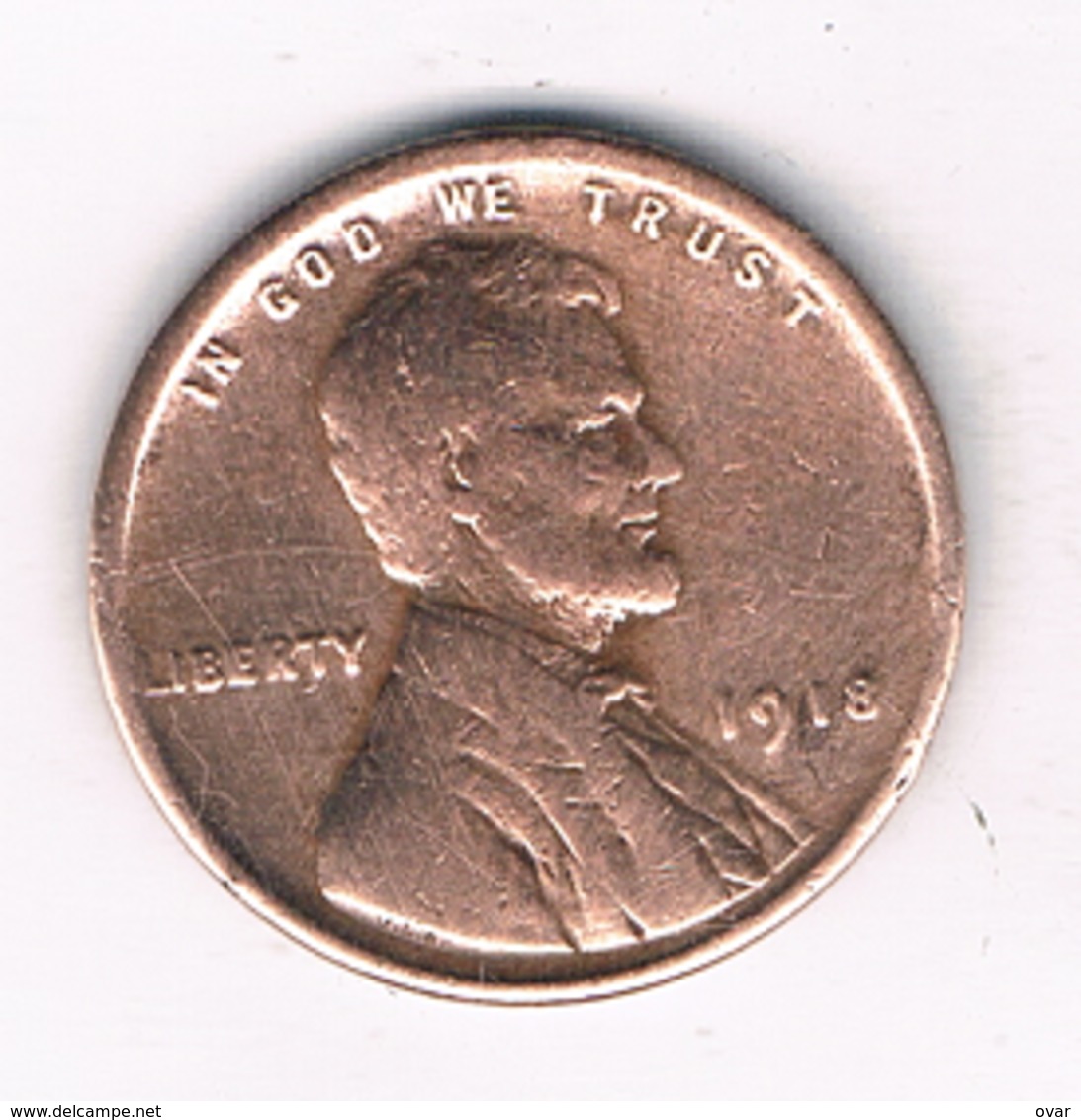 ONE  CENT 1918 USA /1375/ - 1909-1958: Lincoln, Wheat Ears Reverse
