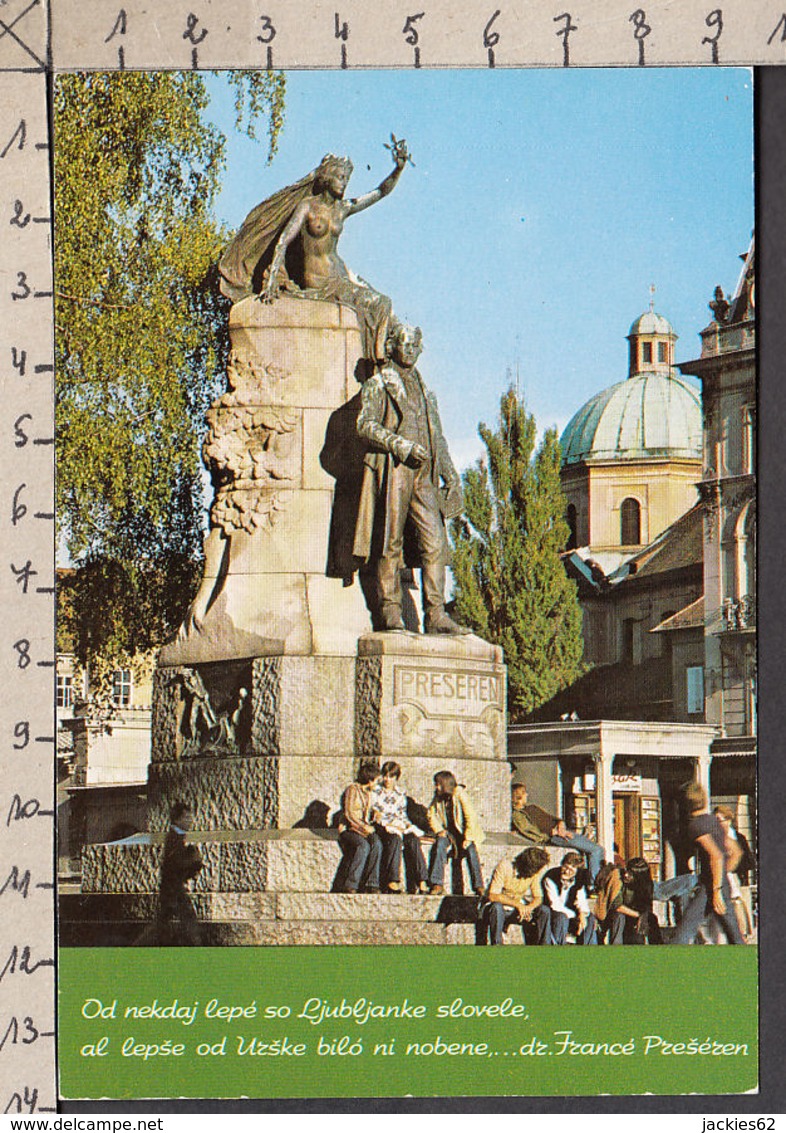 75212/ LJUBLJANA, Monument To The Poet Dr F. Preseren - Slovénie