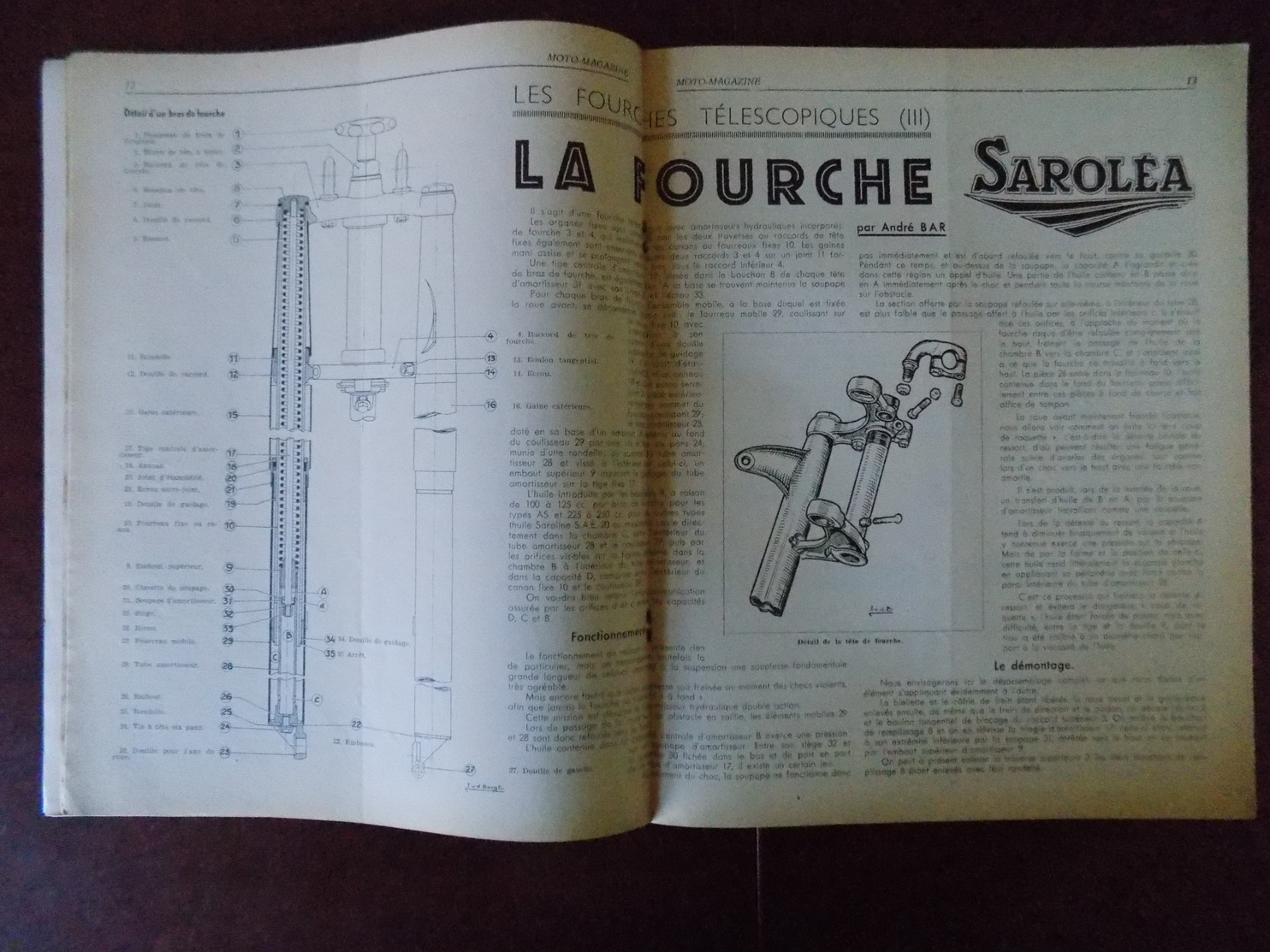 Moto Magazine N° 16 Courses Aux Etats-Unis - La Fourche Saroléa - Moto-cross De Chaudfontaine ... - 1900 - 1949
