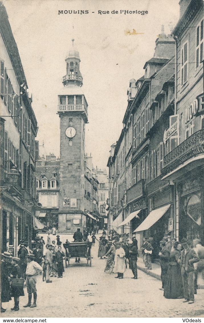 CPA - France - (03) Allier - Moulins - Rue De L'Horloge - Moulins