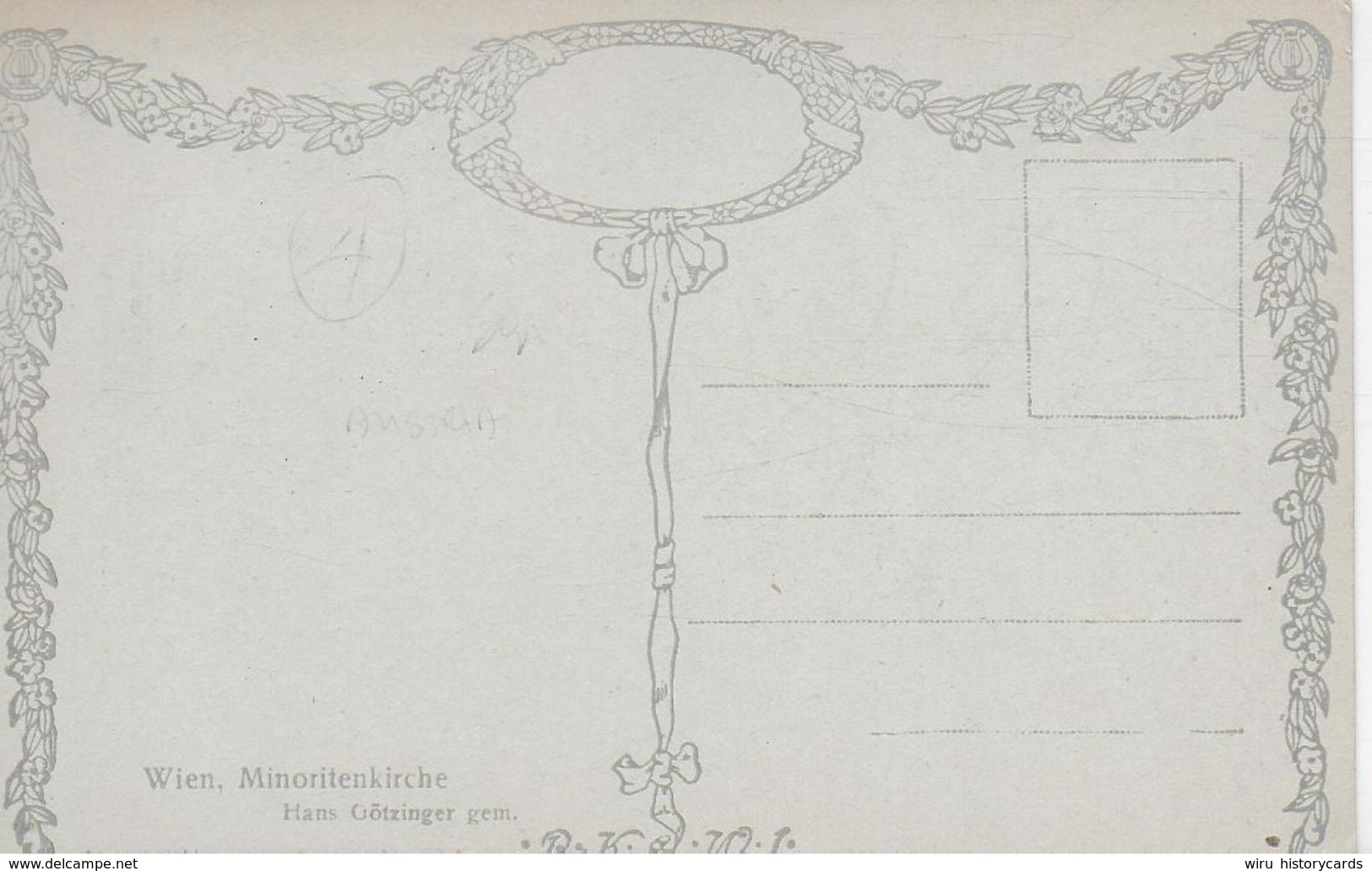 AK 0162  Wien - Minoritenkirche / Nans Götzinger Künstlerkarte Um 1910-20 - Kirchen