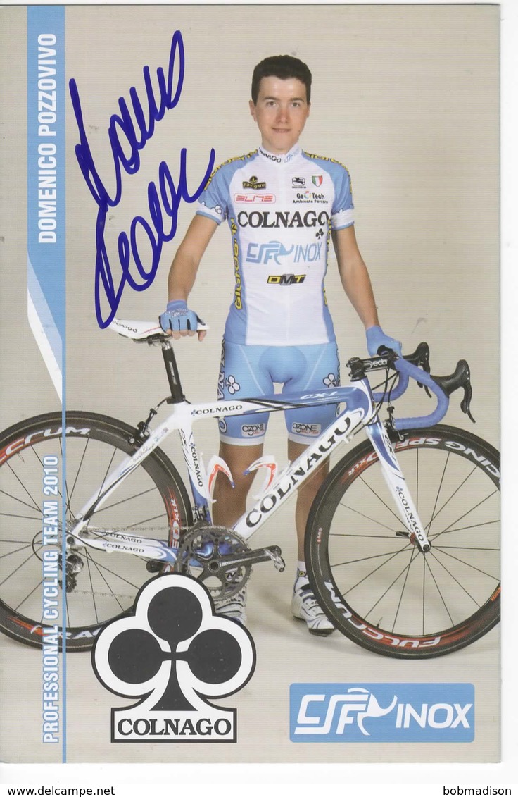 DOMENICO POZZOVIVO   SIGNEE  COLNAGO CSF - Cyclisme