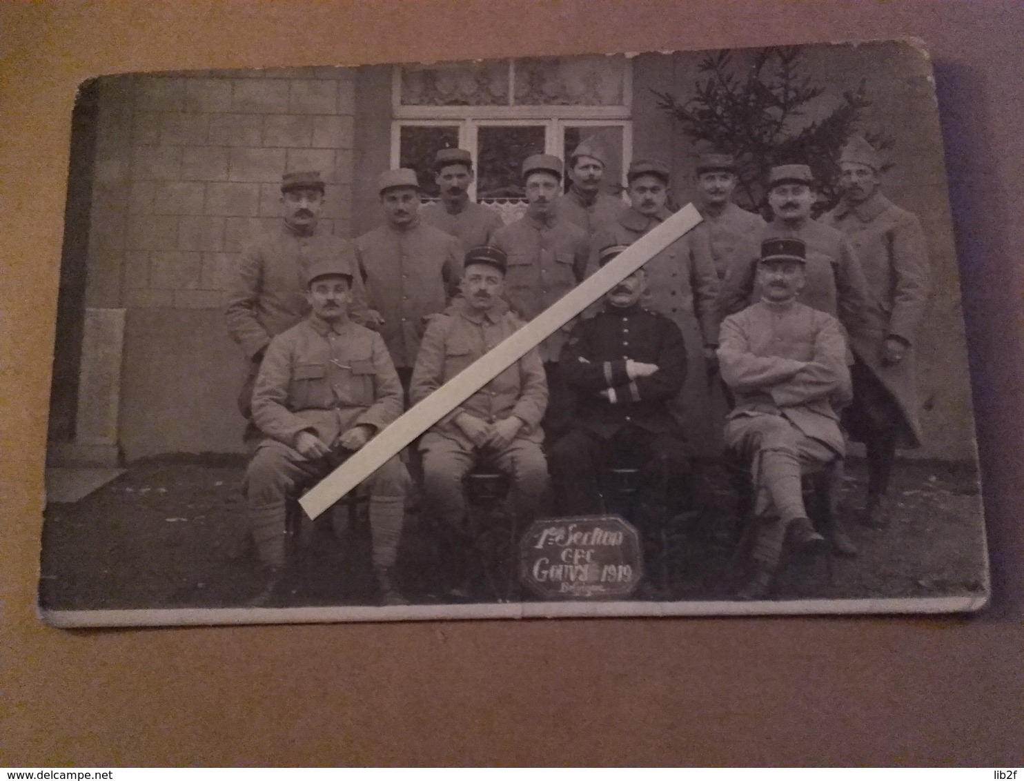 1918 Gouvy Flandres Flandern 1ere Section De Chemin De Fer De Campagne Rail Triage Reconstruction Ww1 1914 1918 14-18 - Guerre, Militaire