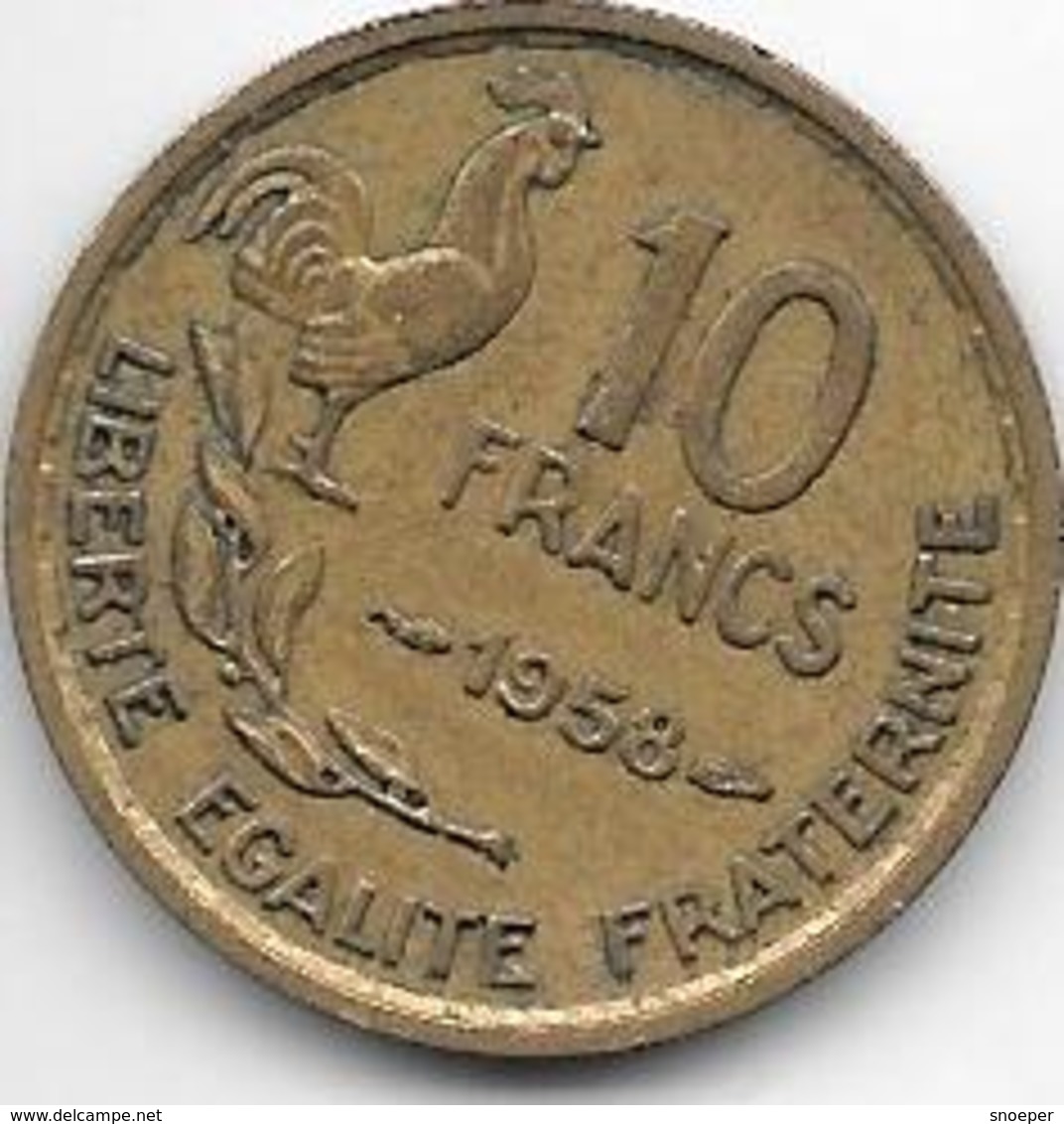 France 10 Francs 1958   Km 915.1  Xf - Autres & Non Classés