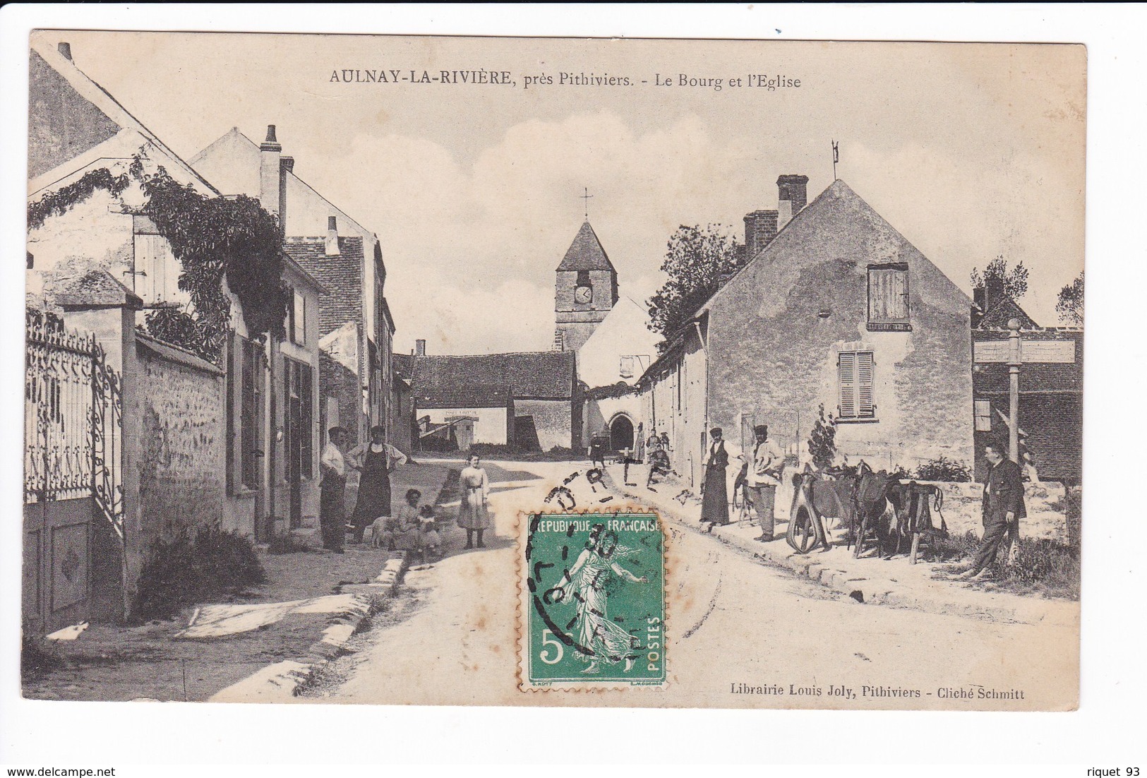 AULNAY-LA-RIVIERE, Près Pithiviers - Le Bourg Et L'Eglise - Sonstige & Ohne Zuordnung