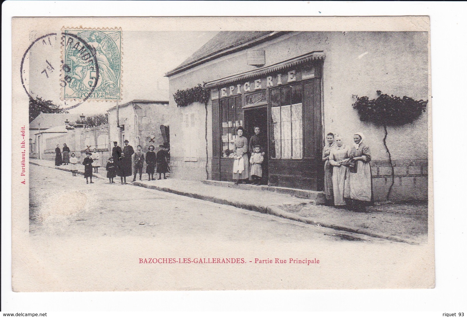 BAZOCHES-LES-GALLERANDES - Partie Rue Principale - Devanture De L'épicerie) - Andere & Zonder Classificatie