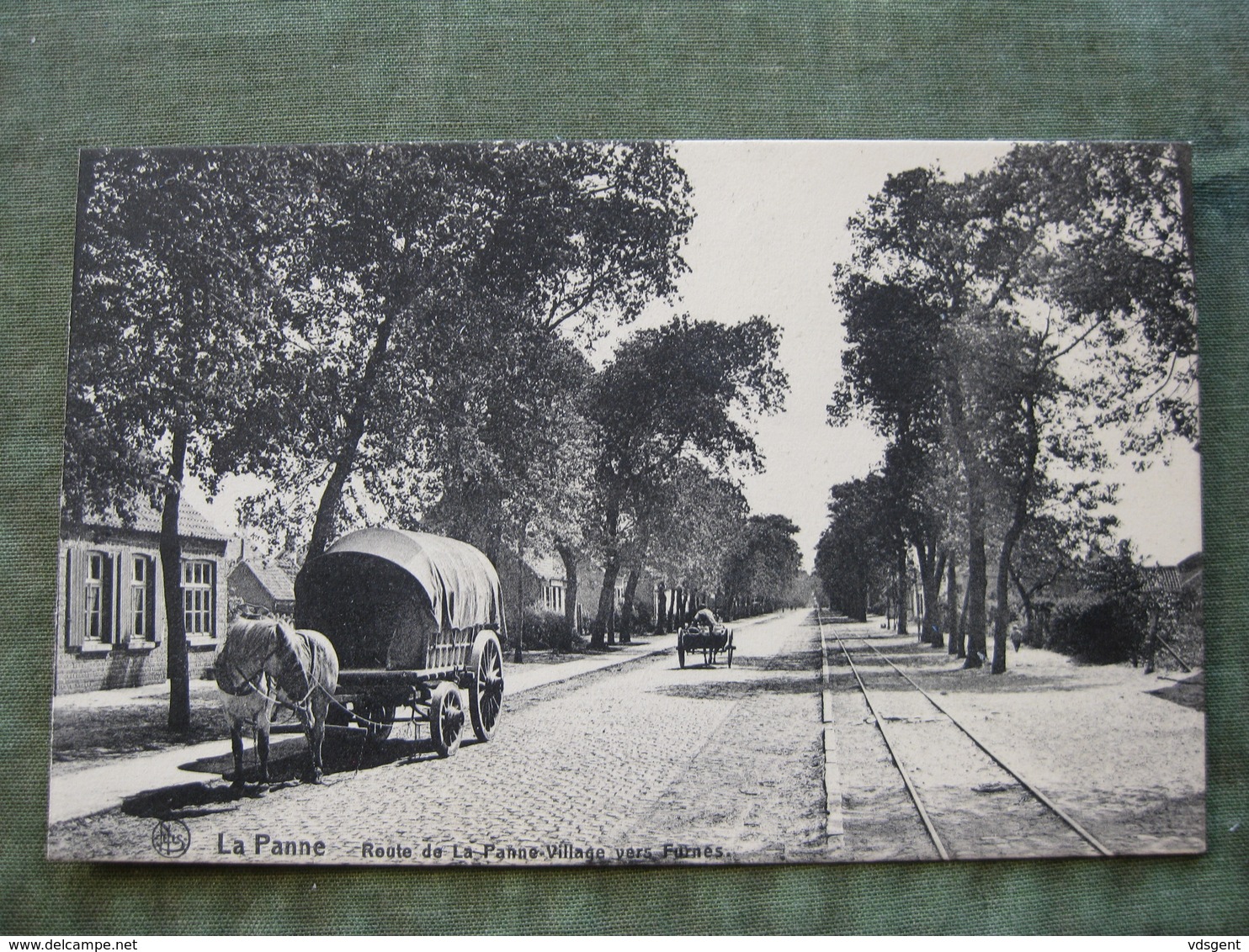 LA PANNE - ROUTE VERS FURNES ( Scan Recto/verso ) - De Panne