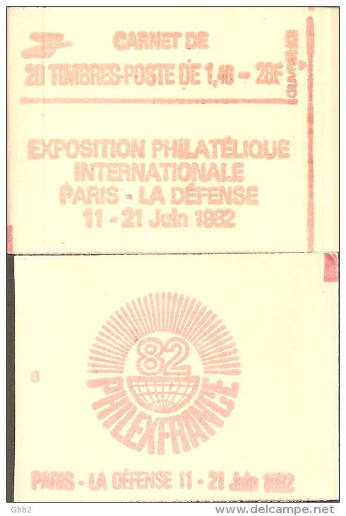 CARNET 2154-C 1 Sabine "PHILEXFRANCE" Fermé Carnet De 20 Timbres Bas Prix état Parfait Soigné TRES RARE - Autres & Non Classés