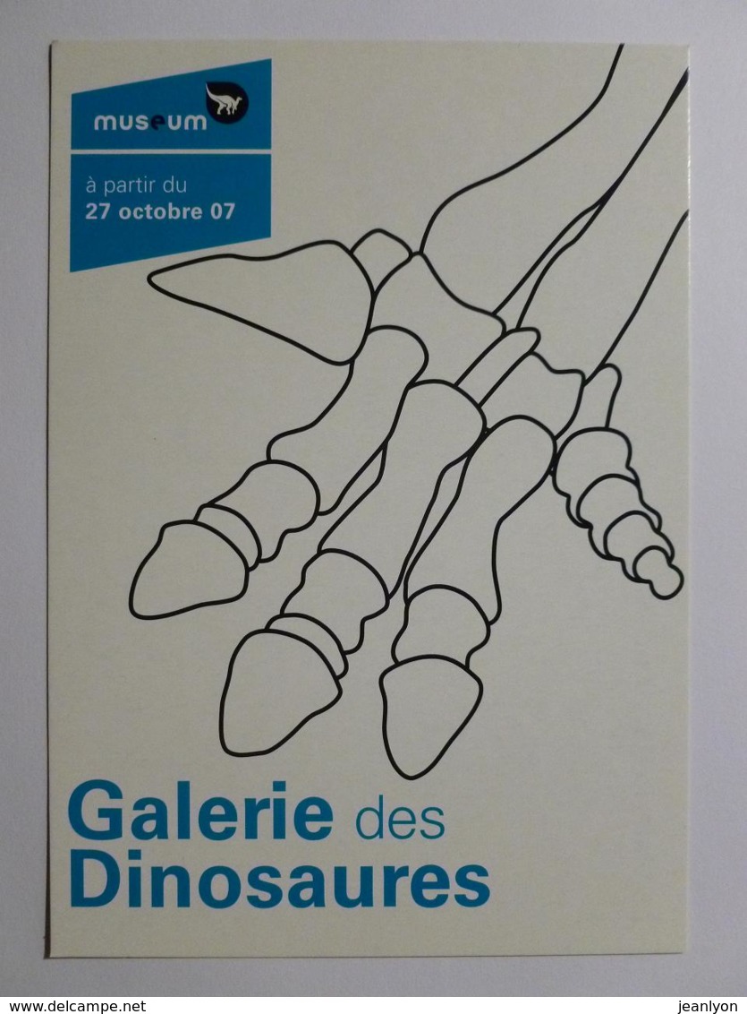 DINAUSAURE - Galerie / Musée Des Sciences Naturelles De Bruxelles / Os - Carte Publicitaire Belge - Autres & Non Classés