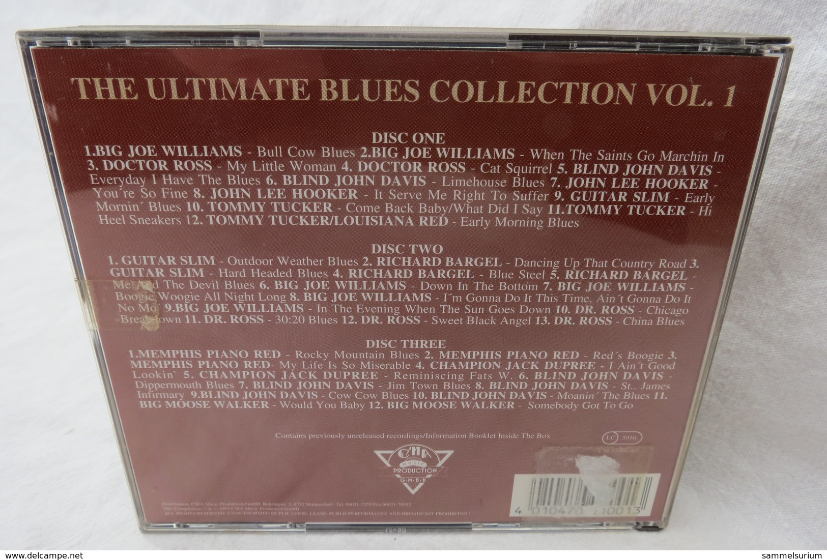 3 CD-Set "The Ultimate Blues Collection" Volume One - Blues