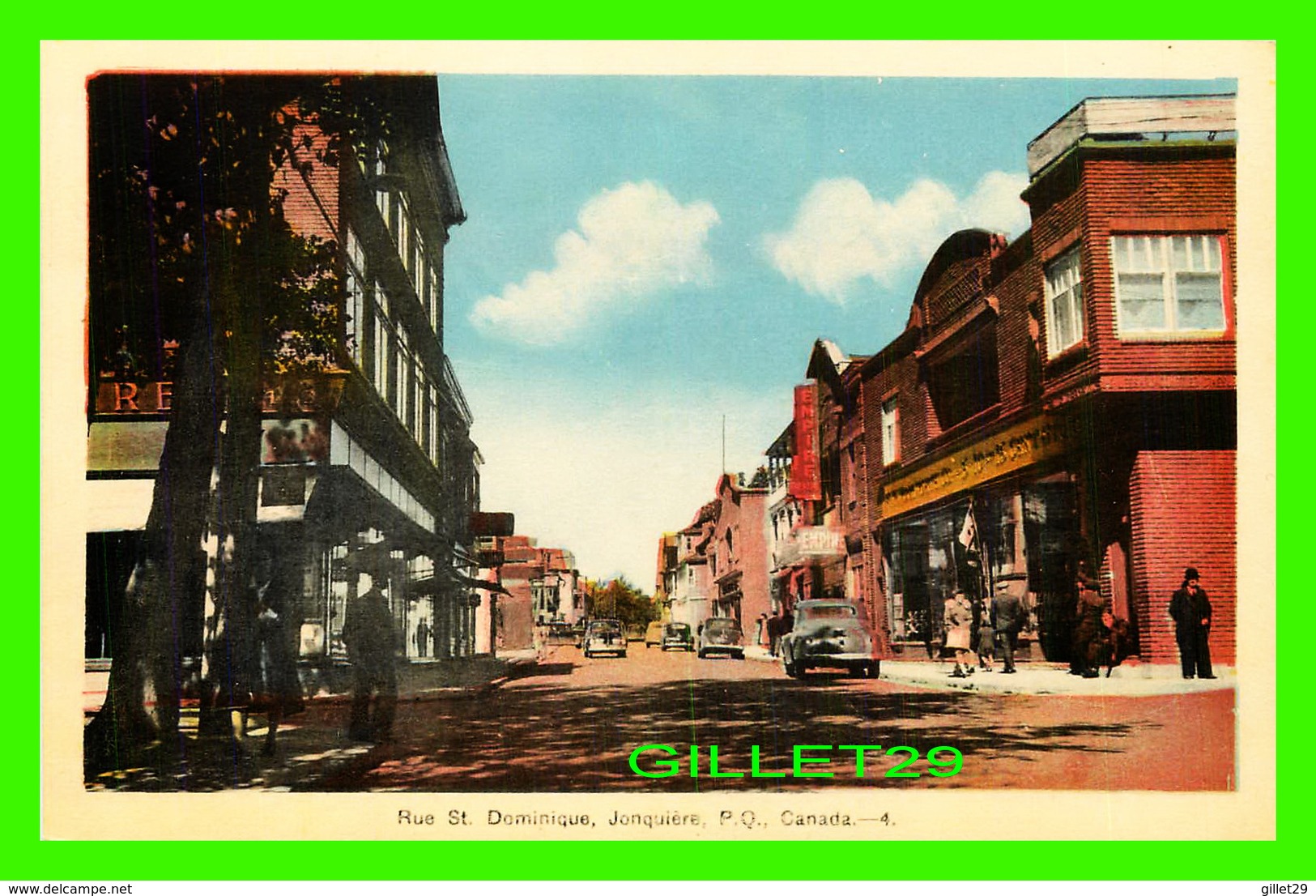 JONQUIÈRE, QUEBEC - RUE ST DOMINIQUE, ANIMÉE - PECO - - Autres & Non Classés